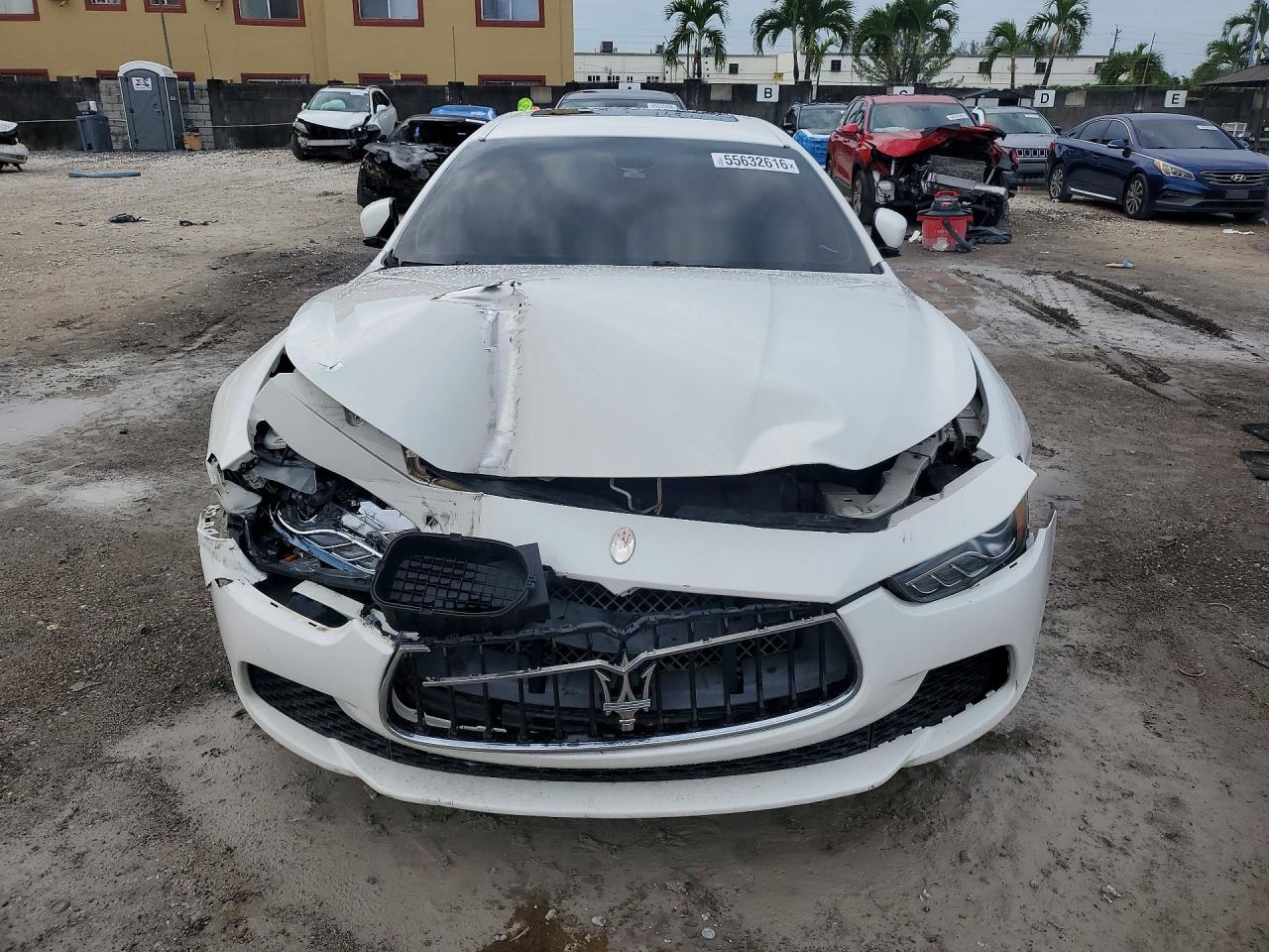 2014 Maserati Ghibli White vin: ZAM57XSA2E1103580