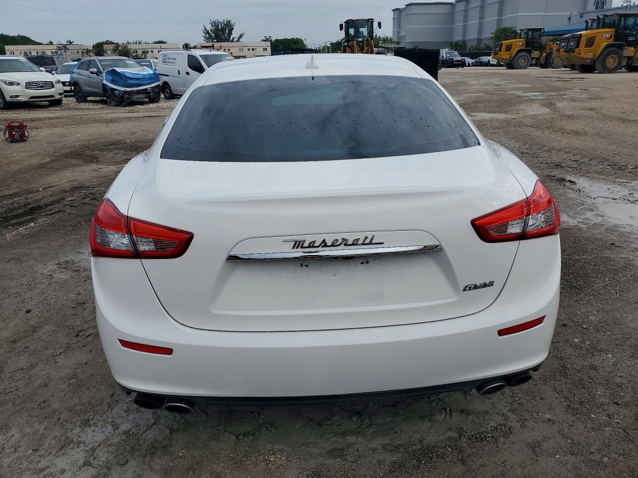 2014 Maserati Ghibli White vin: ZAM57XSA2E1103580