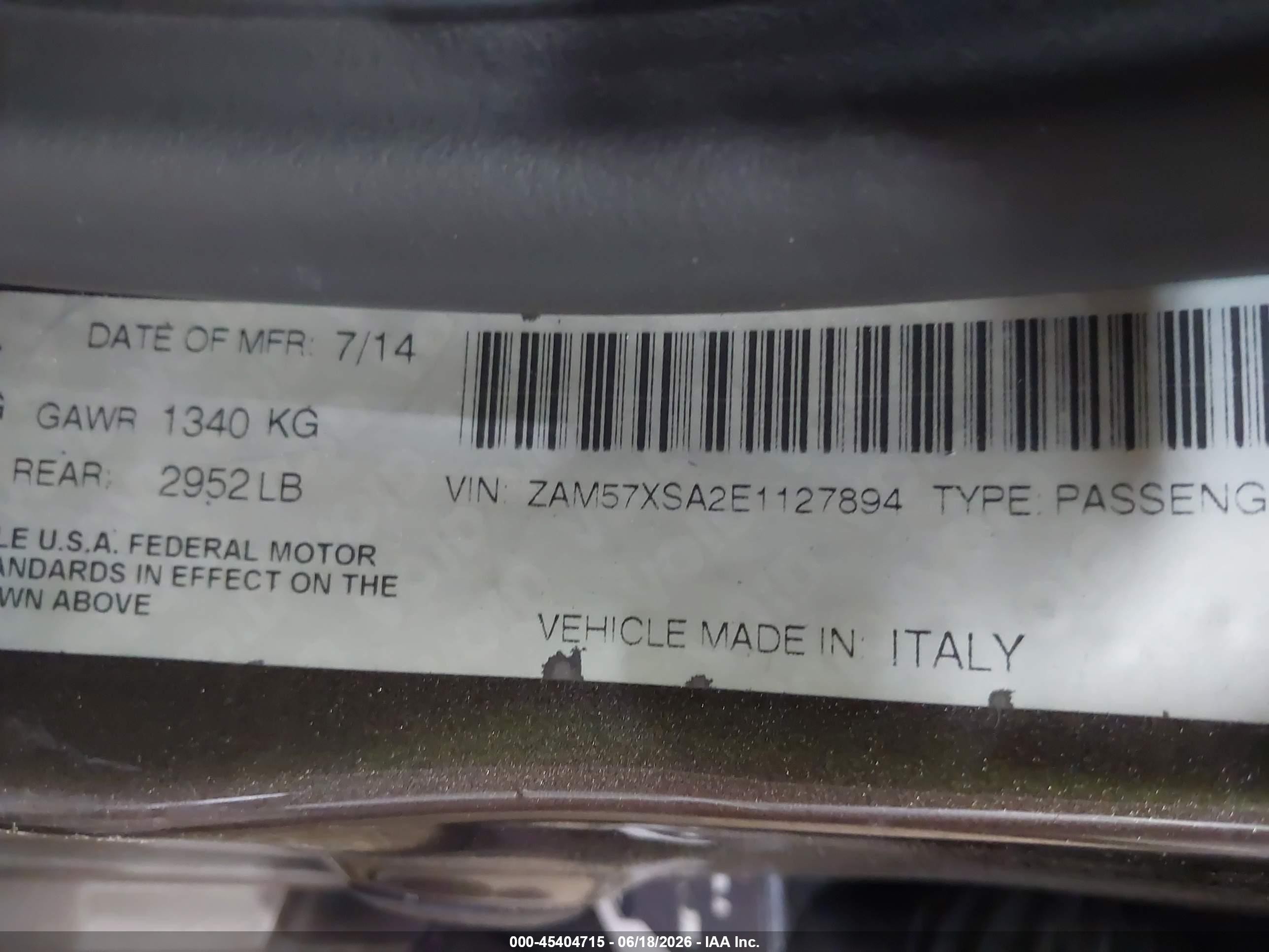 2014 Maserati Ghibli   Brown vin: ZAM57XSA2E1127894