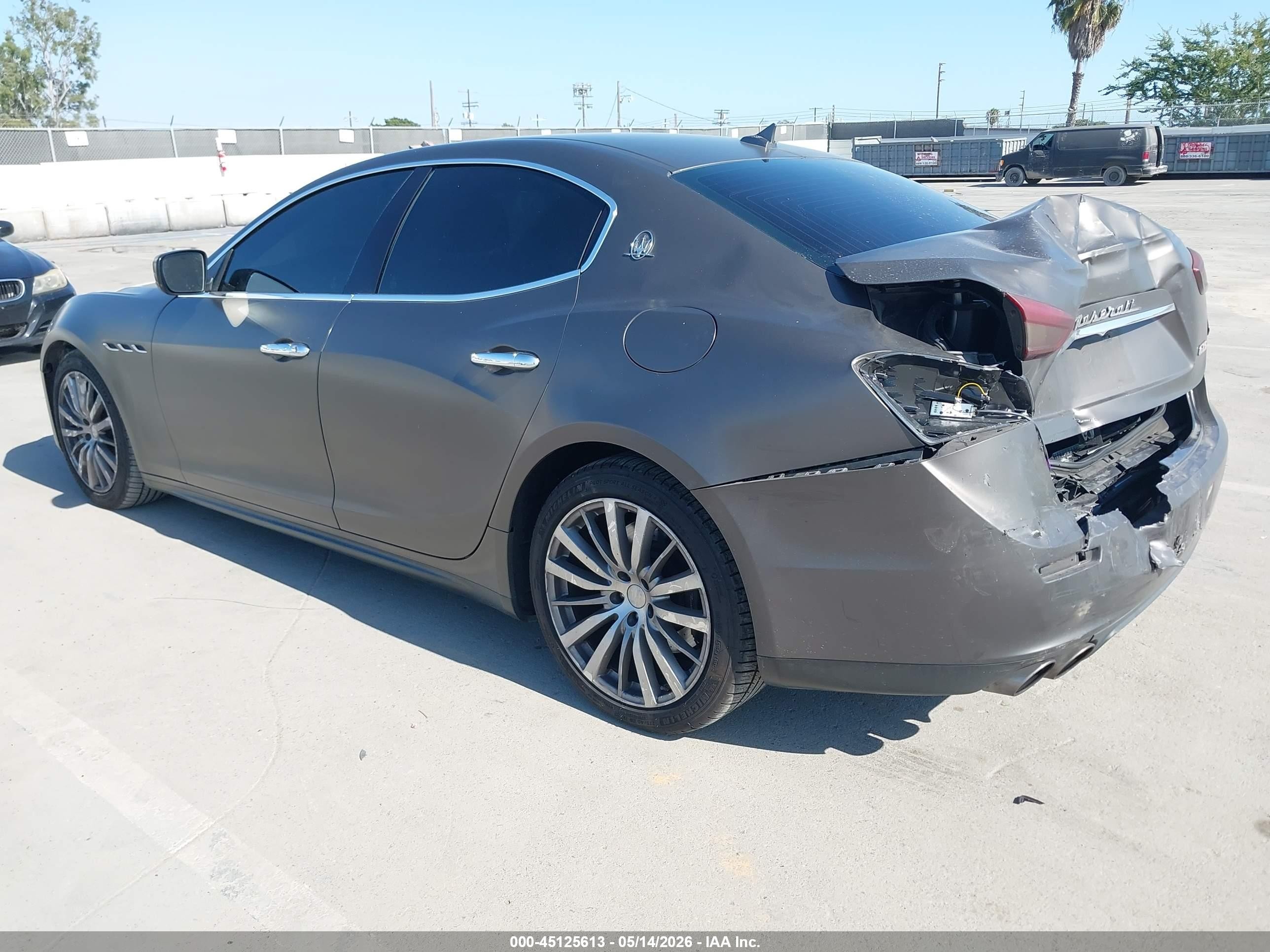 2015 Maserati Ghibli   Gray vin: ZAM57XSA3F1152630