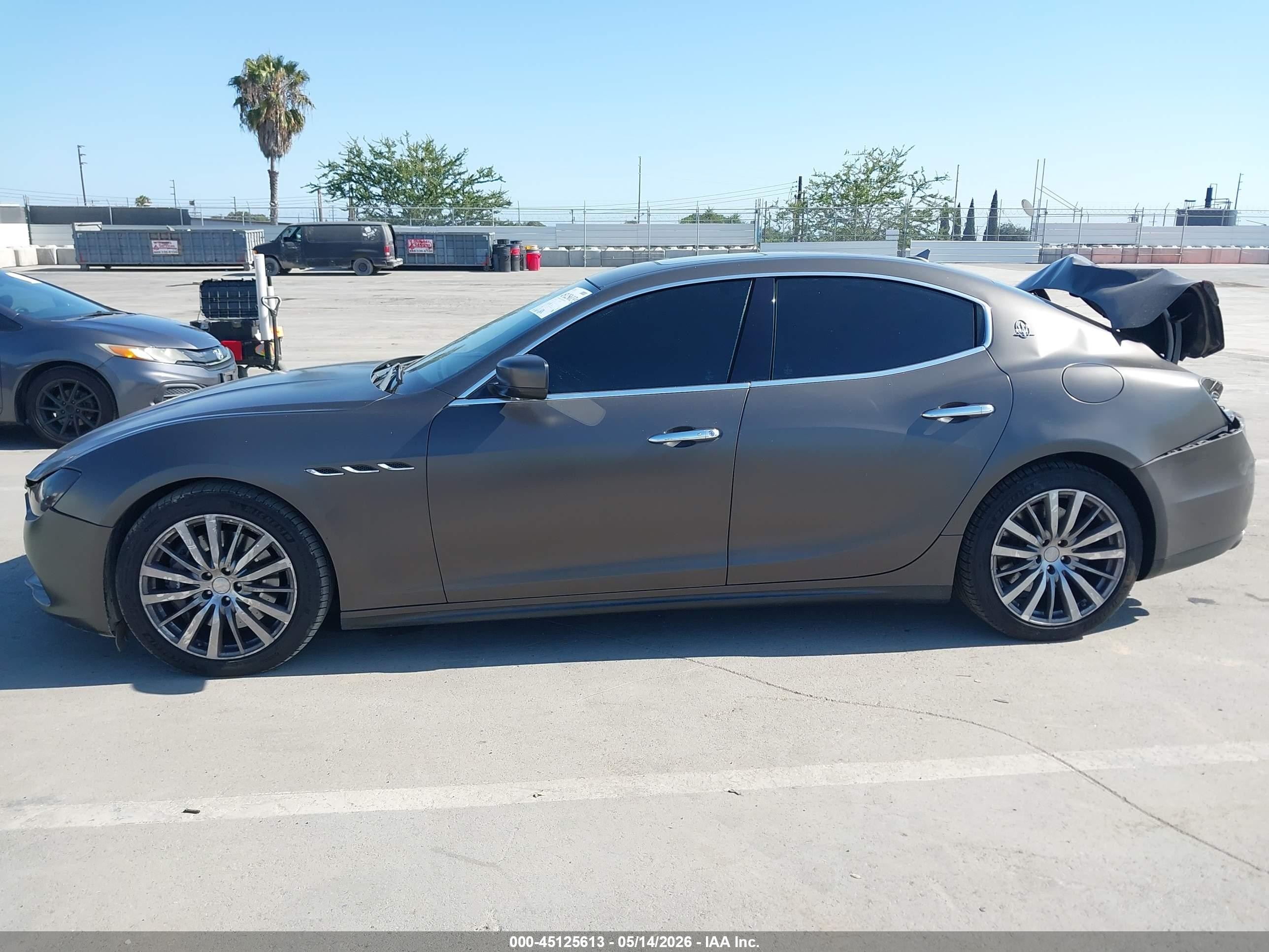 2015 Maserati Ghibli   Gray vin: ZAM57XSA3F1152630