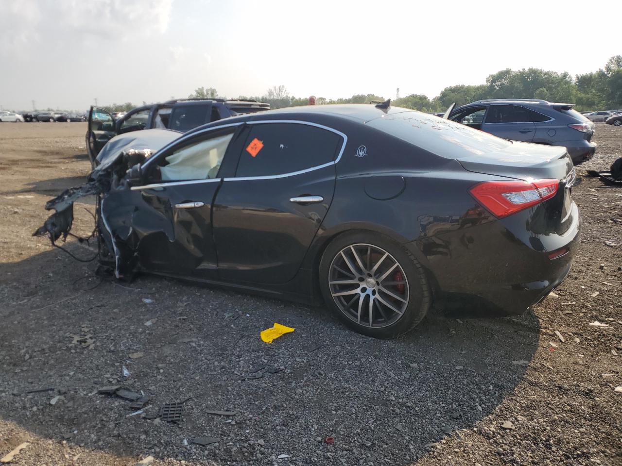 2018 Maserati Ghibli Черный vin: ZAM57XSA5J1293224
