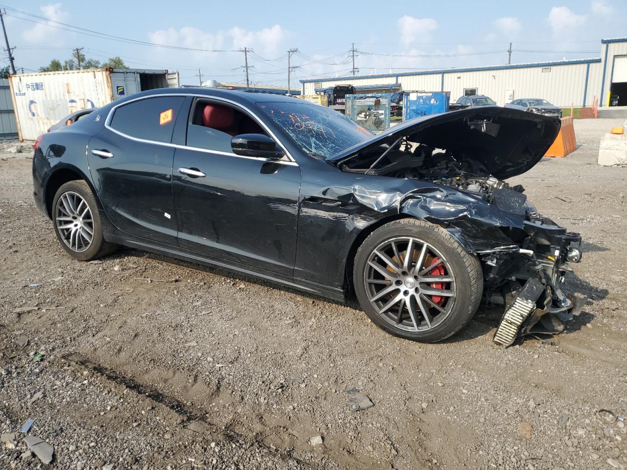 2018 Maserati Ghibli Черный vin: ZAM57XSA5J1293224