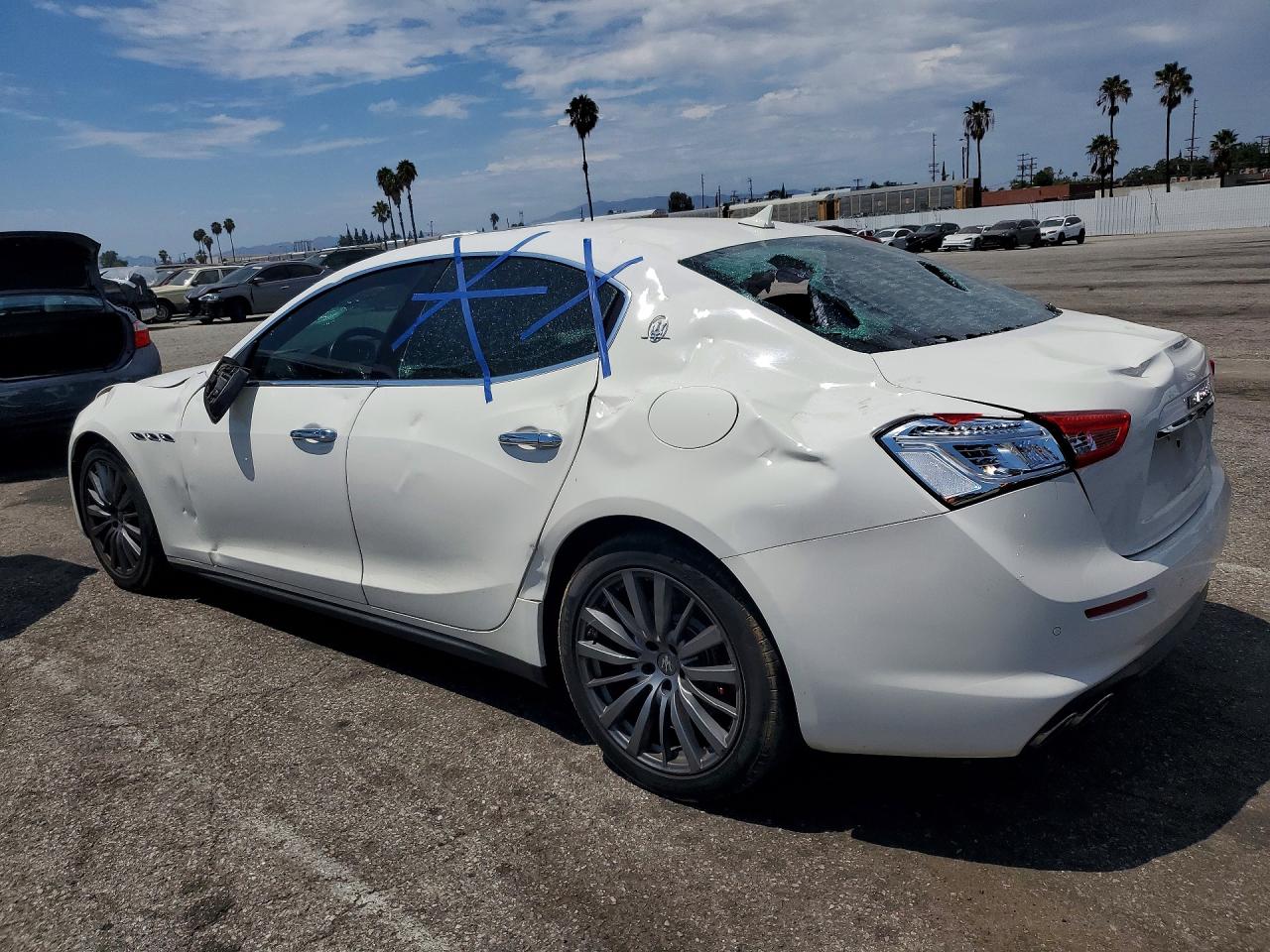 2019 Maserati Ghibli White vin: ZAM57XSA6K1311196