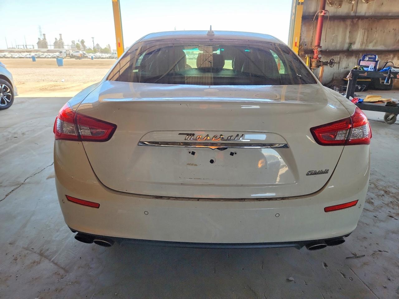 2015 Maserati Ghibli White vin: ZAM57XSA7F1130498
