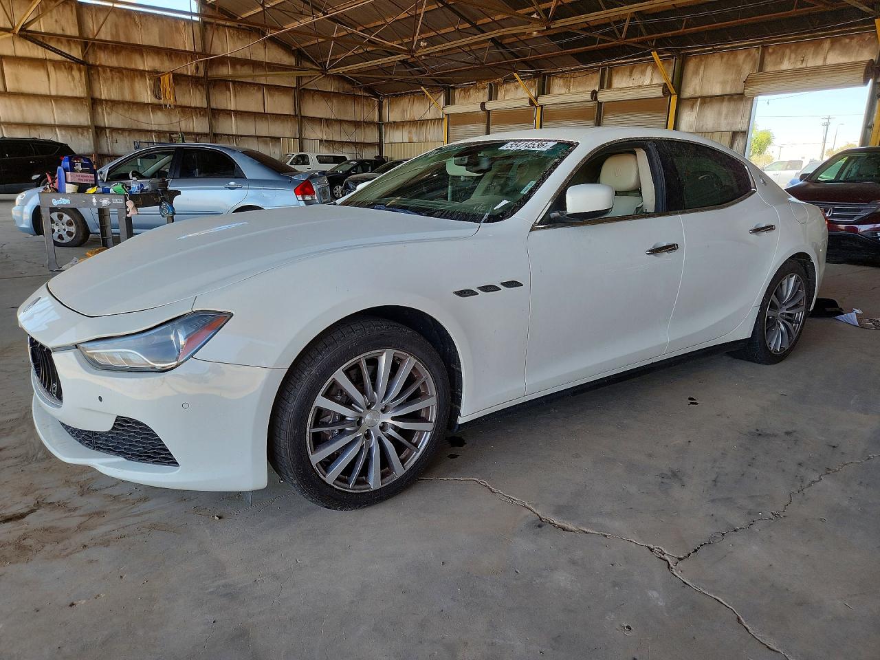 2015 Maserati Ghibli White vin: ZAM57XSA7F1130498