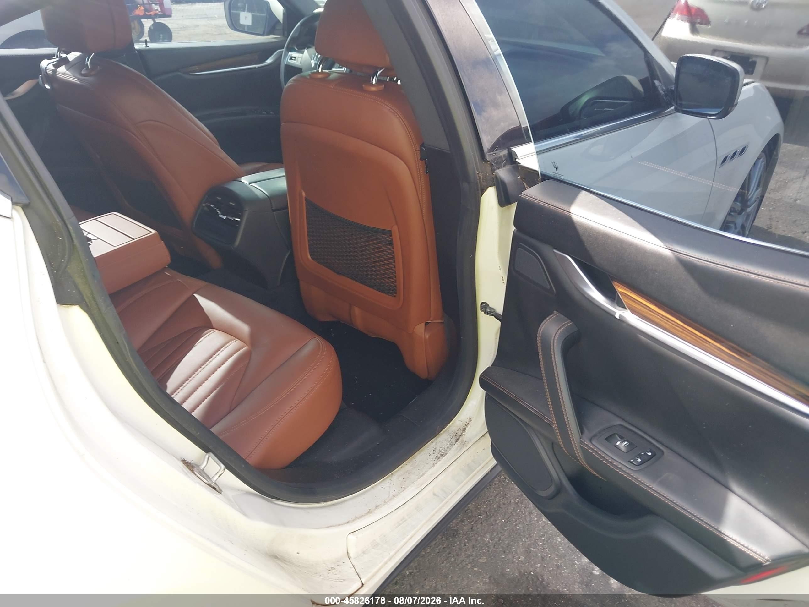 2015 Maserati Ghibli   White vin: ZAM57XSA7F1153456