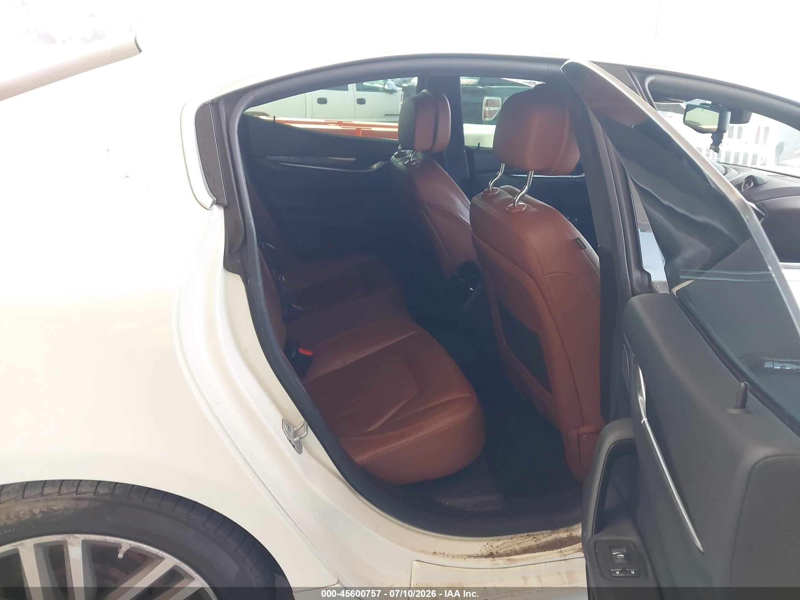 2015 Maserati Ghibli White vin: ZAM57XSA7F1162173