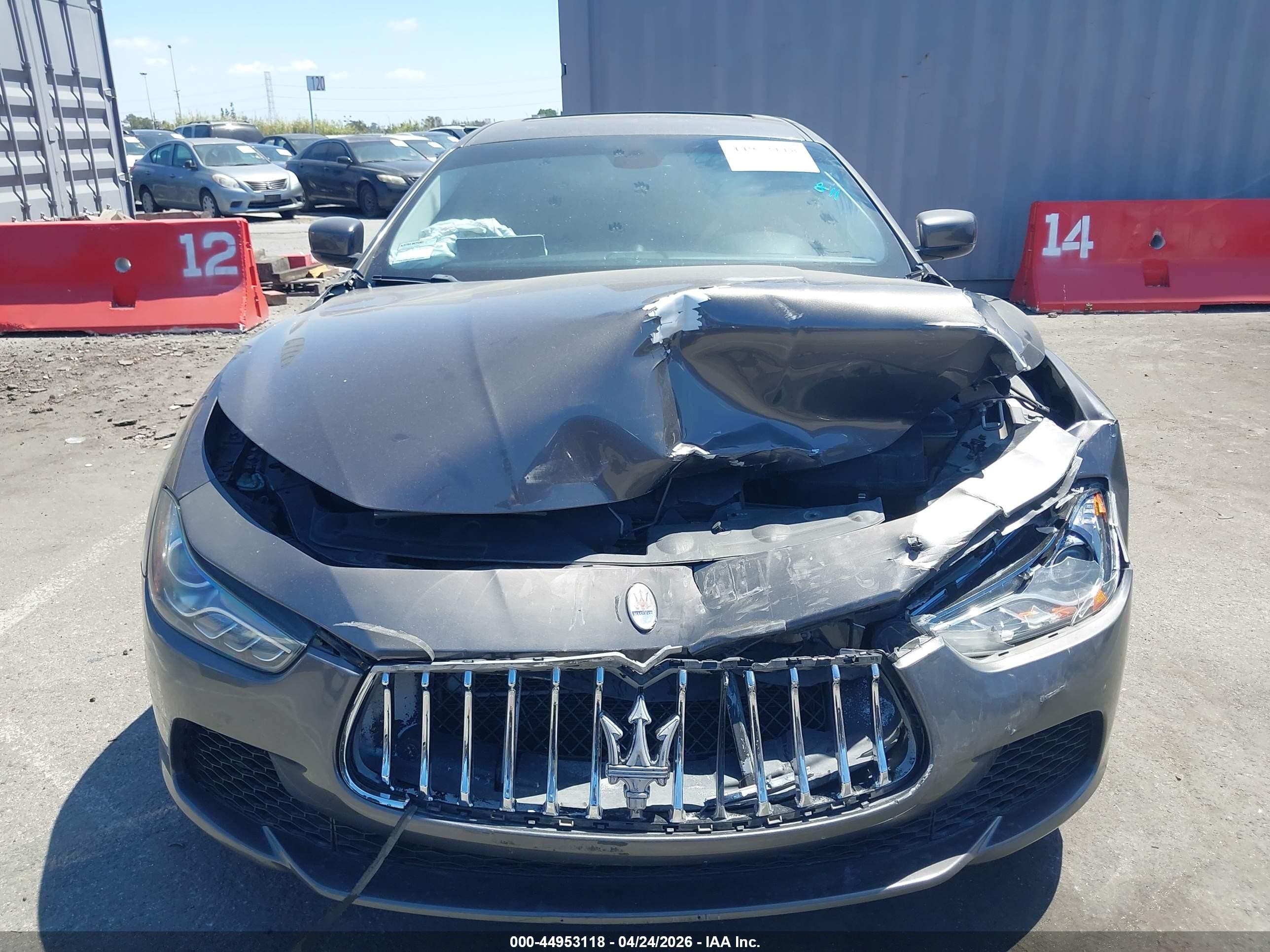 2015 Maserati Ghibli   Gray vin: ZAM57XSA8F1149299