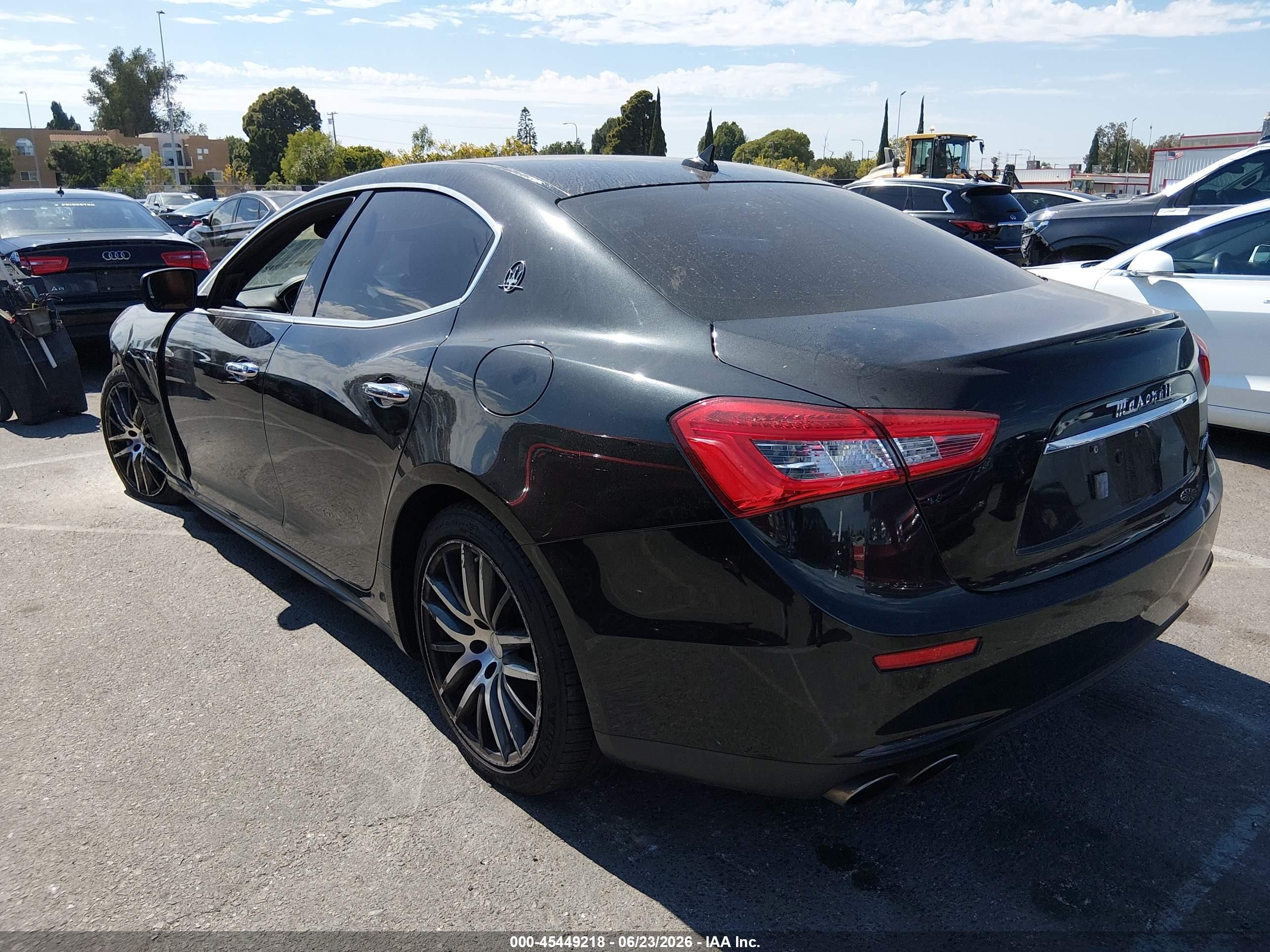 2014 Maserati Ghibli Black vin: ZAM57XSA9E1111370
