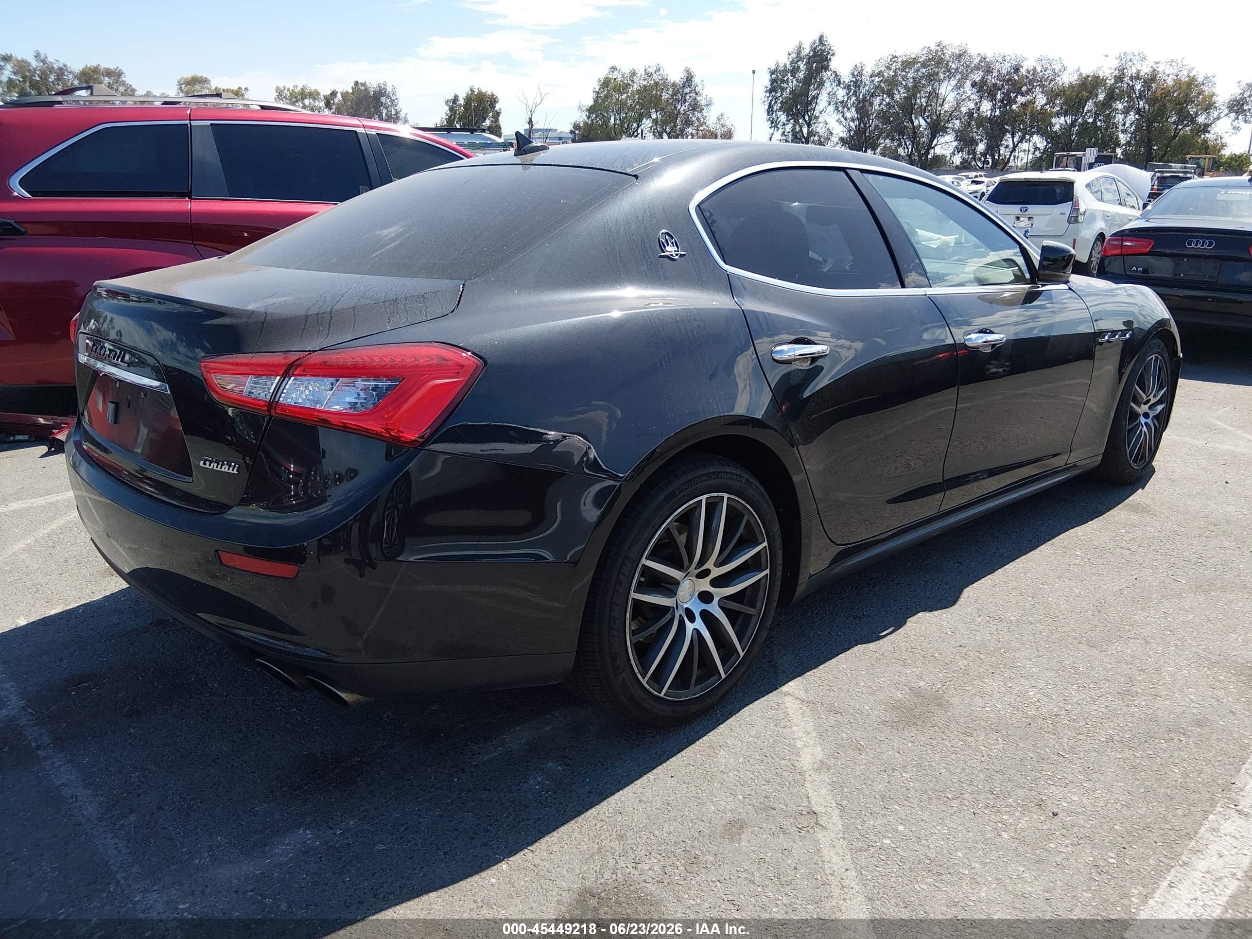 2014 Maserati Ghibli Black vin: ZAM57XSA9E1111370