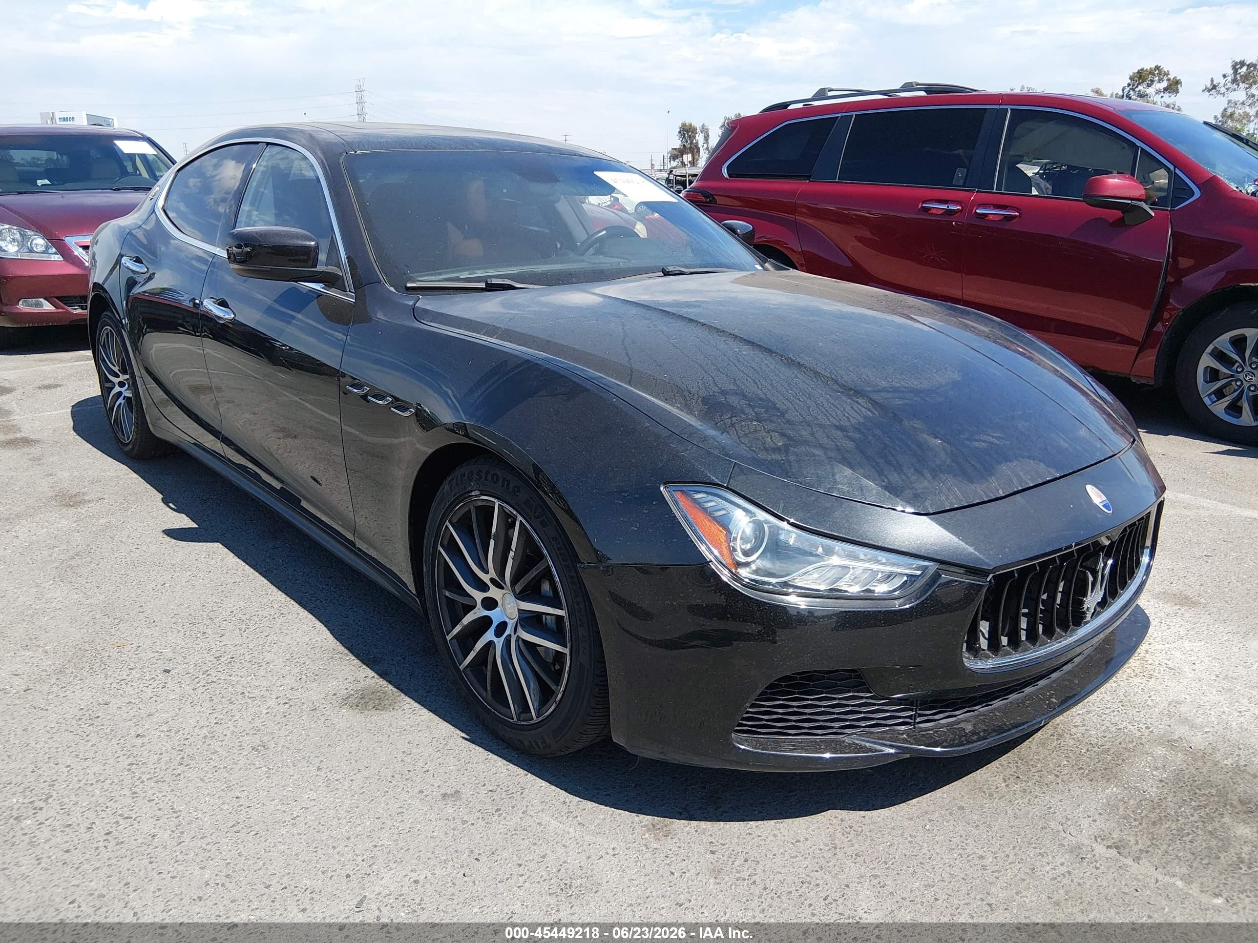 2014 Maserati Ghibli   Black vin: ZAM57XSA9E1111370