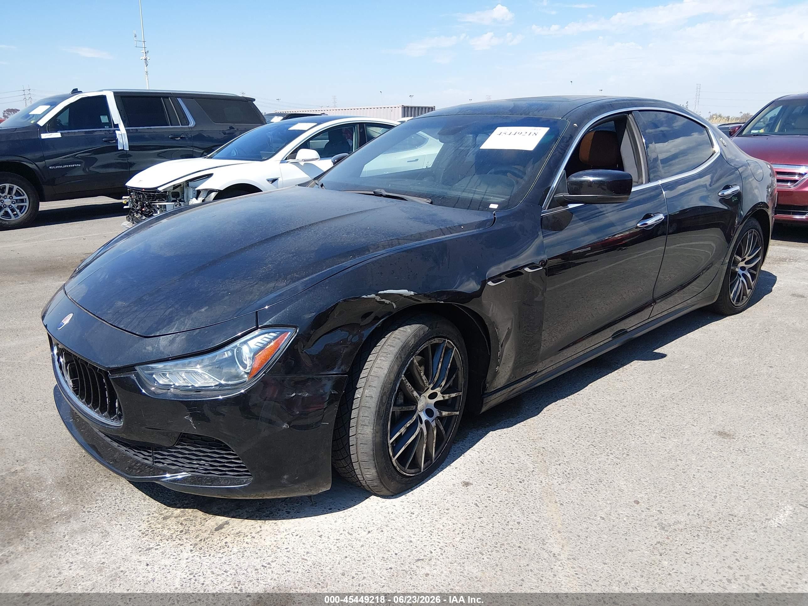 2014 Maserati Ghibli Black vin: ZAM57XSA9E1111370