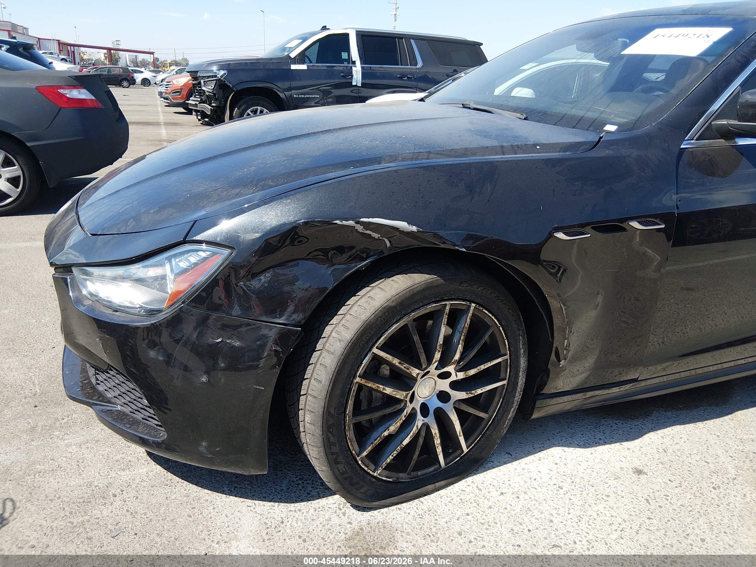 2014 Maserati Ghibli Black vin: ZAM57XSA9E1111370