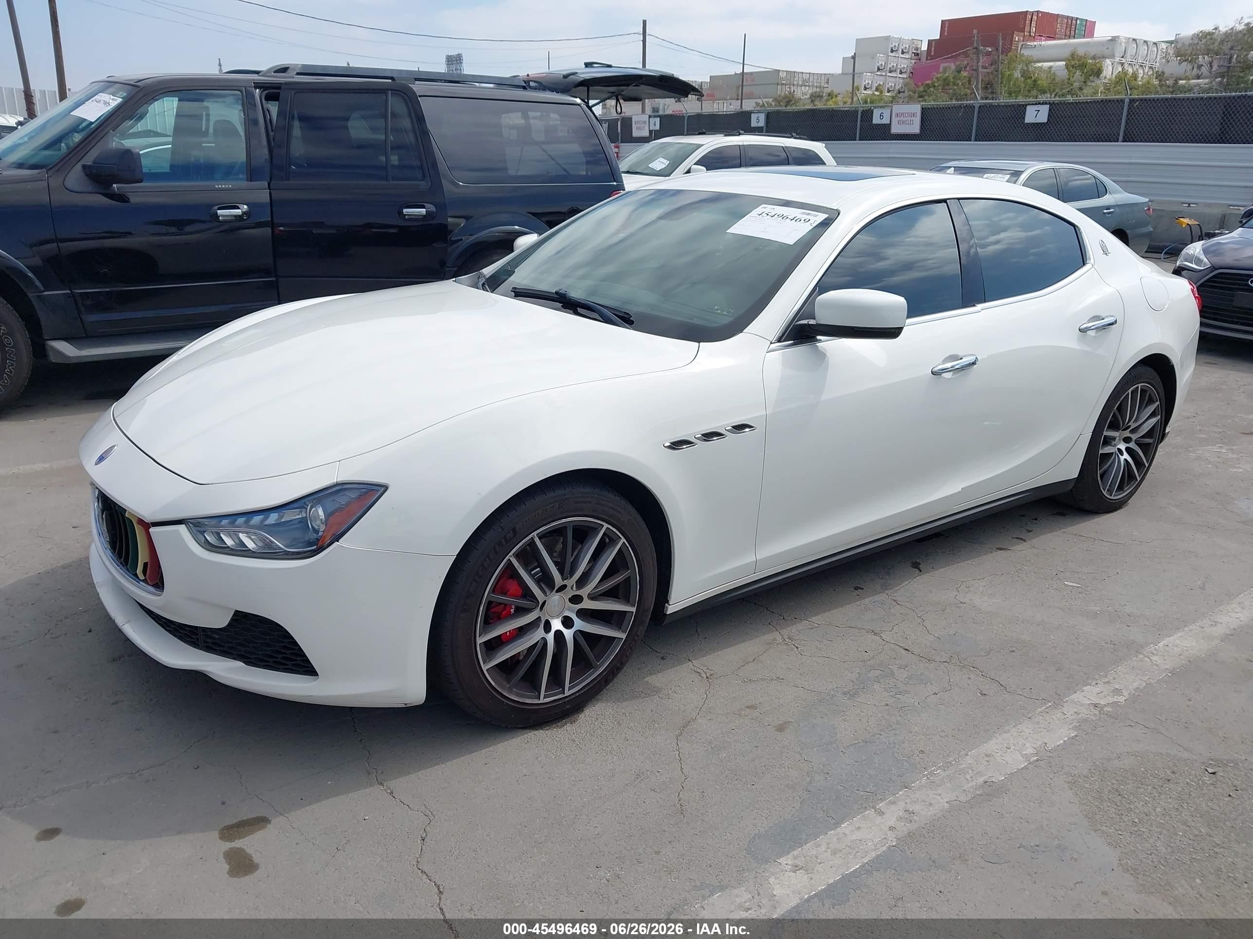 2015 Maserati Ghibli   White vin: ZAM57XSA9F1149313