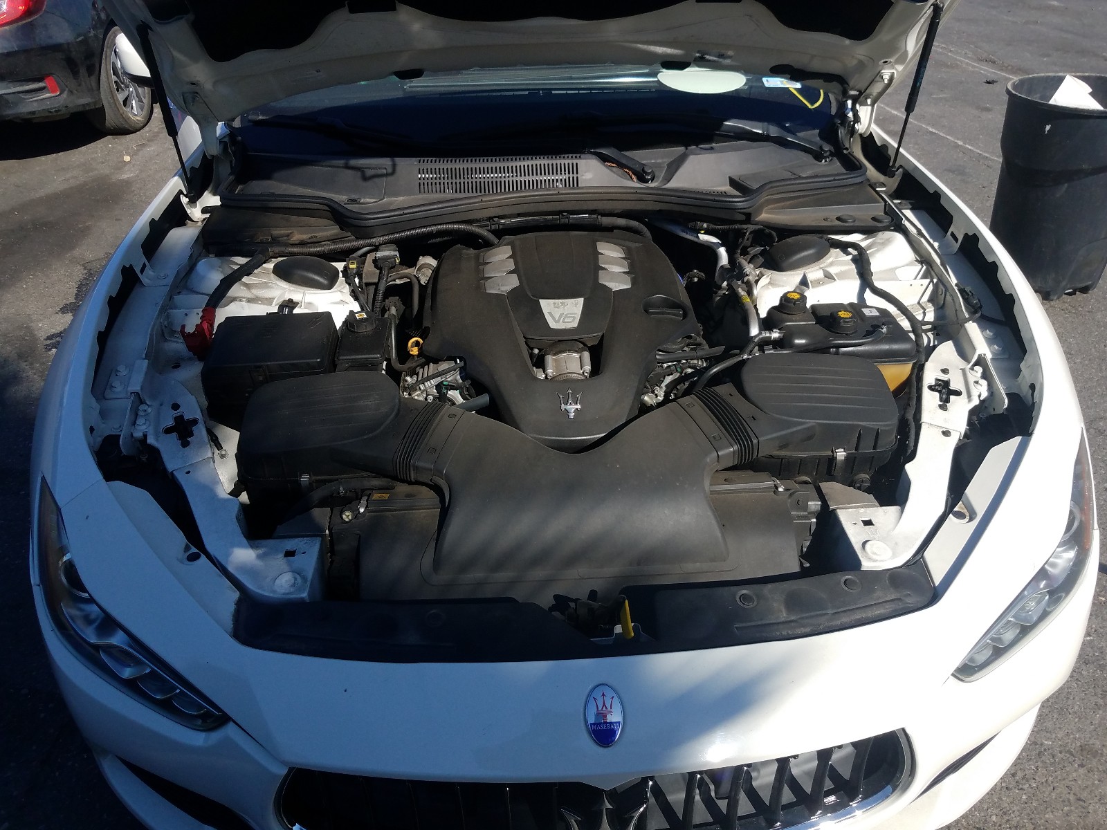 2015 Maserati Ghibli White vin: ZAM57XSA9F1159209