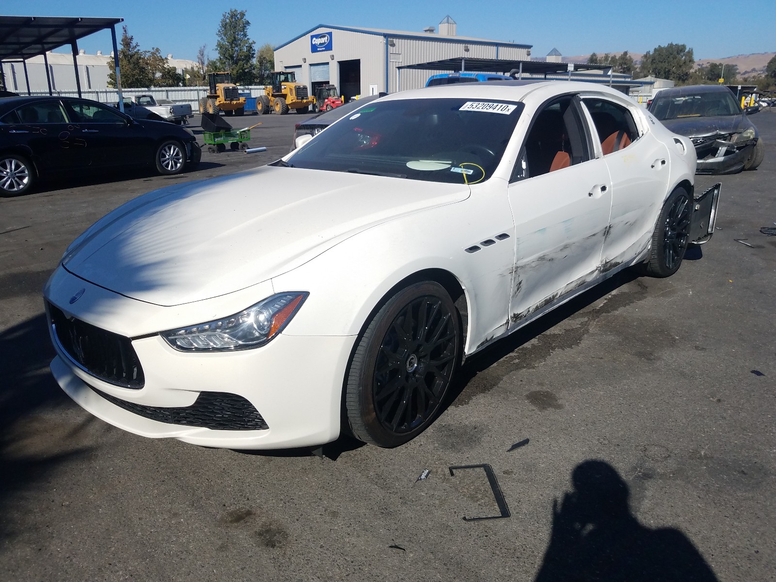 2015 Maserati Ghibli White vin: ZAM57XSA9F1159209