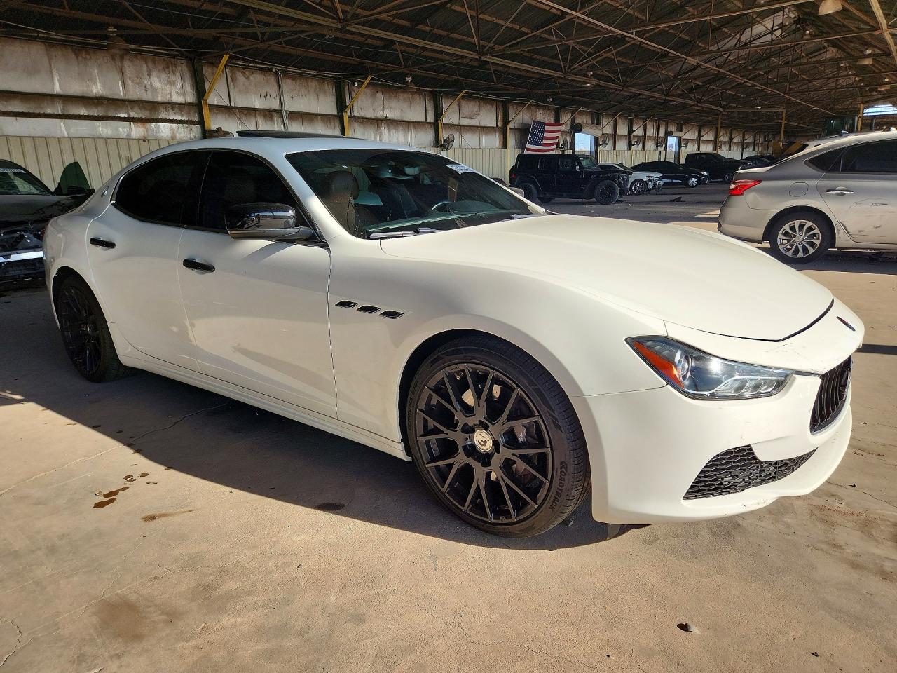 2015 Maserati Ghibli White vin: ZAM57XSA9F1159209
