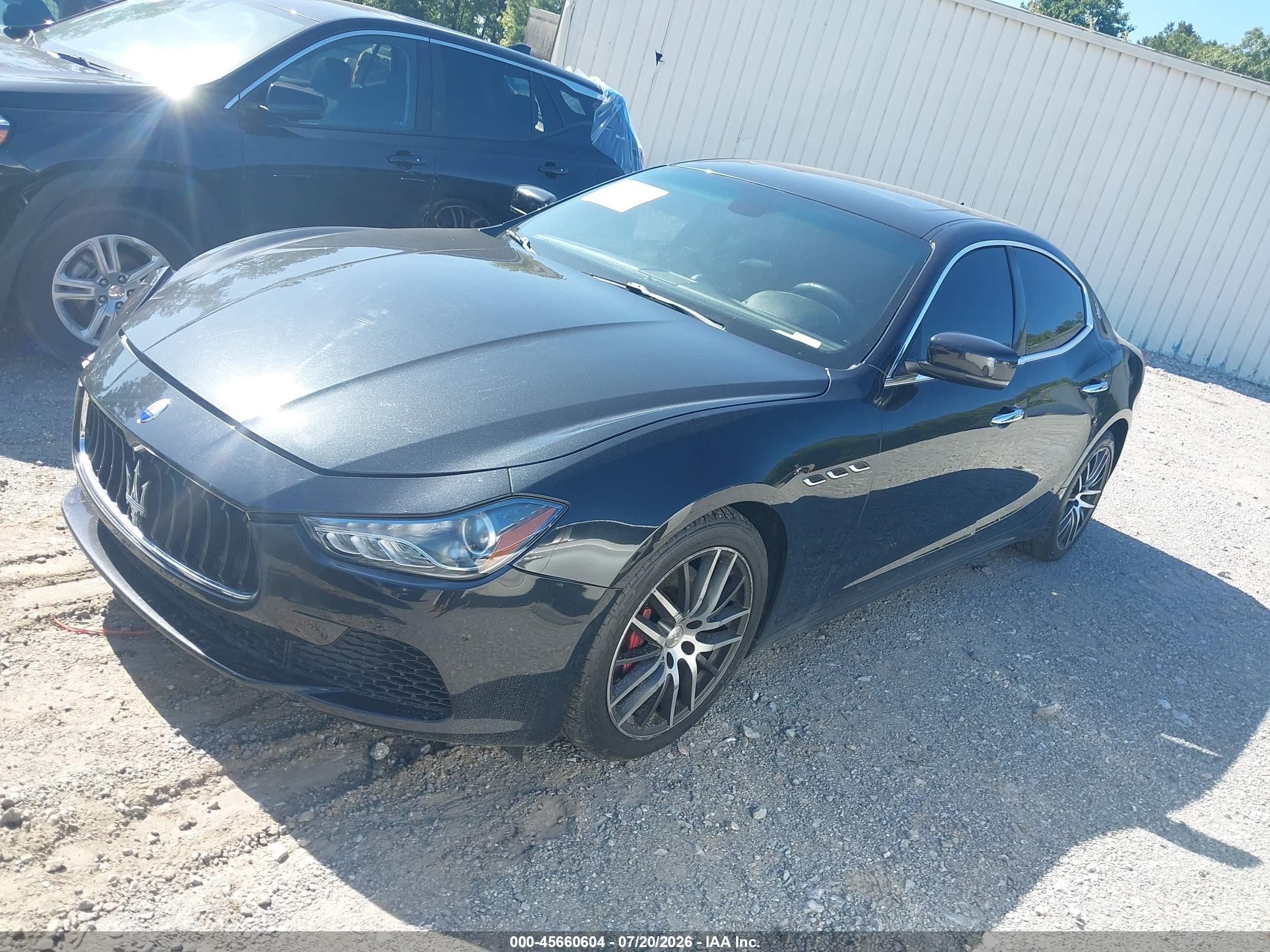 2014 Maserati Ghibli Черный vin: ZAM57XSAXE1085538