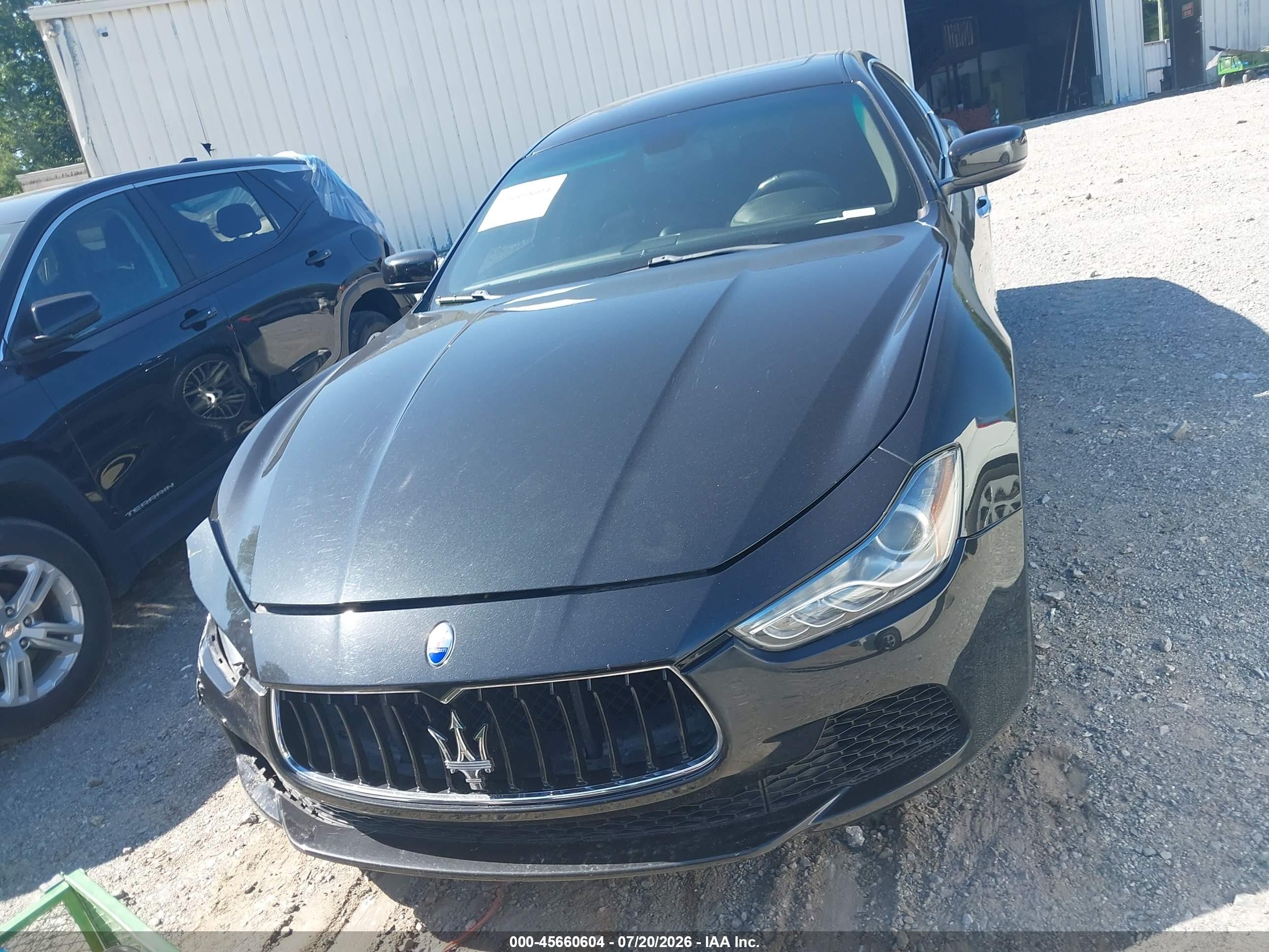 2014 Maserati Ghibli Черный vin: ZAM57XSAXE1085538