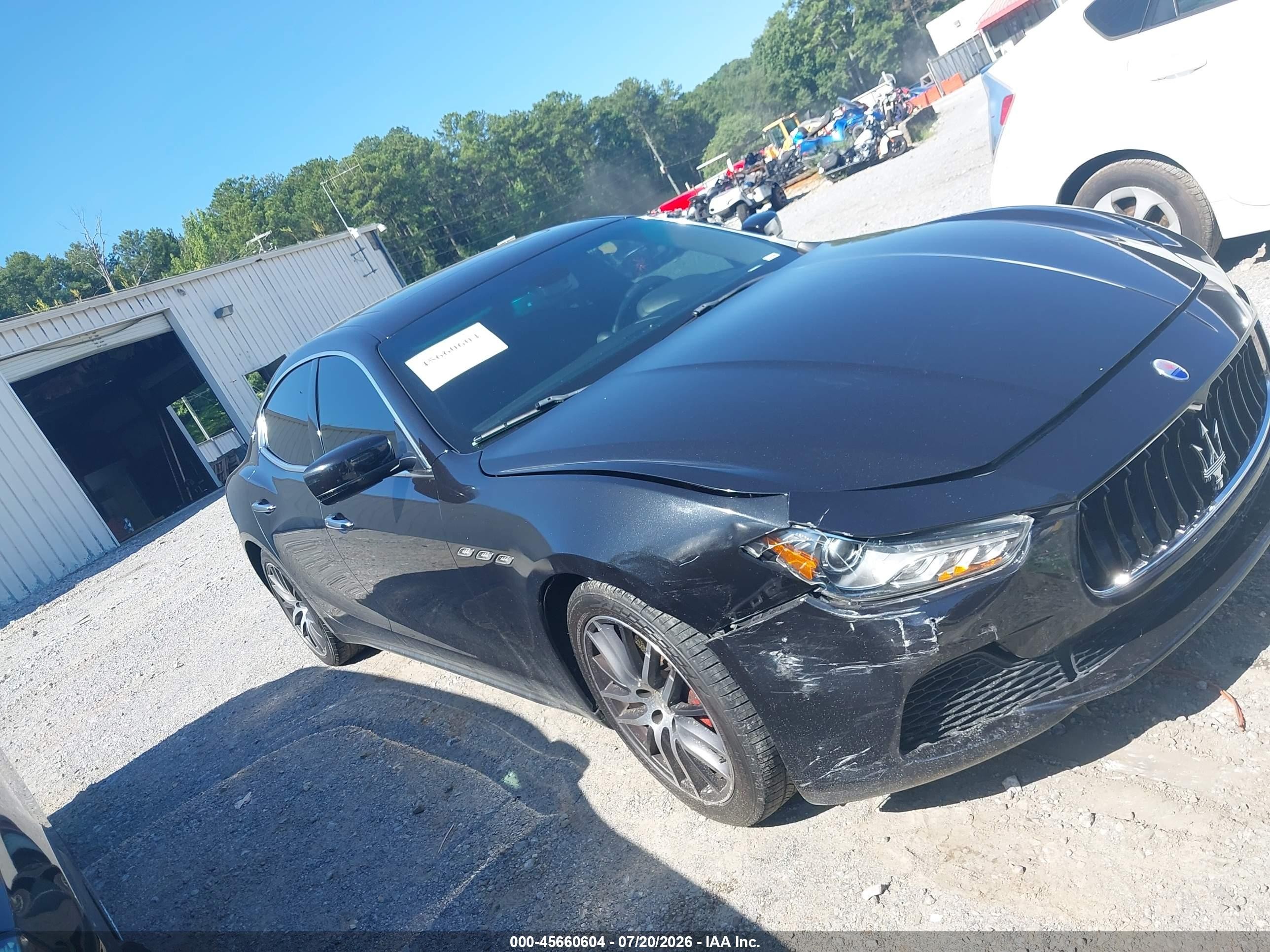 2014 Maserati Ghibli Черный vin: ZAM57XSAXE1085538