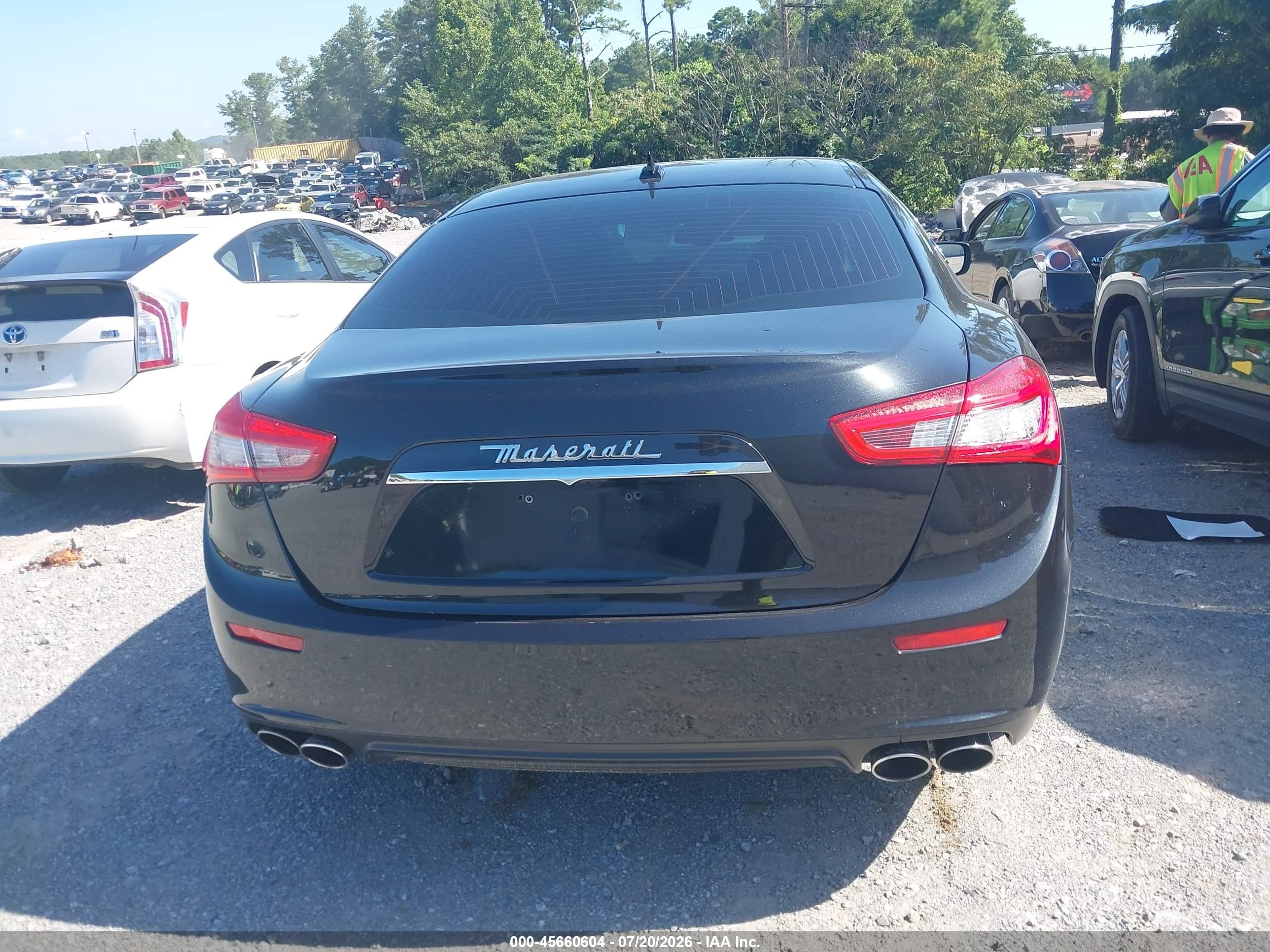 2014 Maserati Ghibli Черный vin: ZAM57XSAXE1085538
