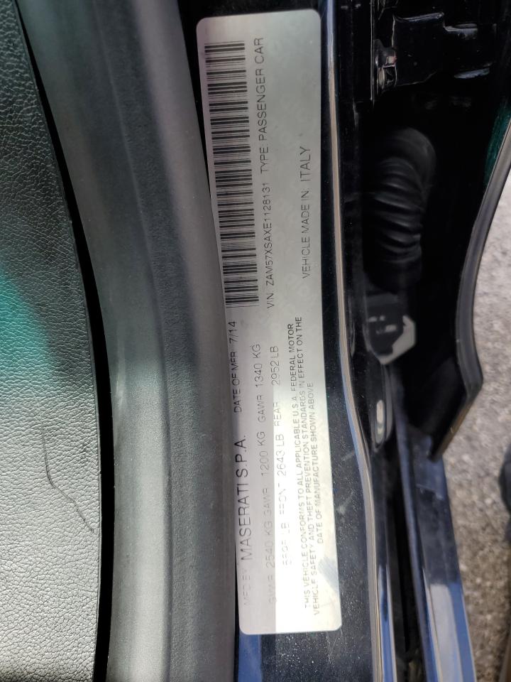 2014 Maserati Ghibli Black vin: ZAM57XSAXE1128131