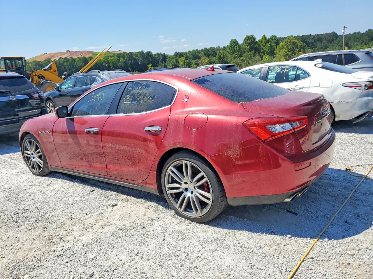 2015 Maserati Ghibli Burgundy vin: ZAM57XSAXF1155122