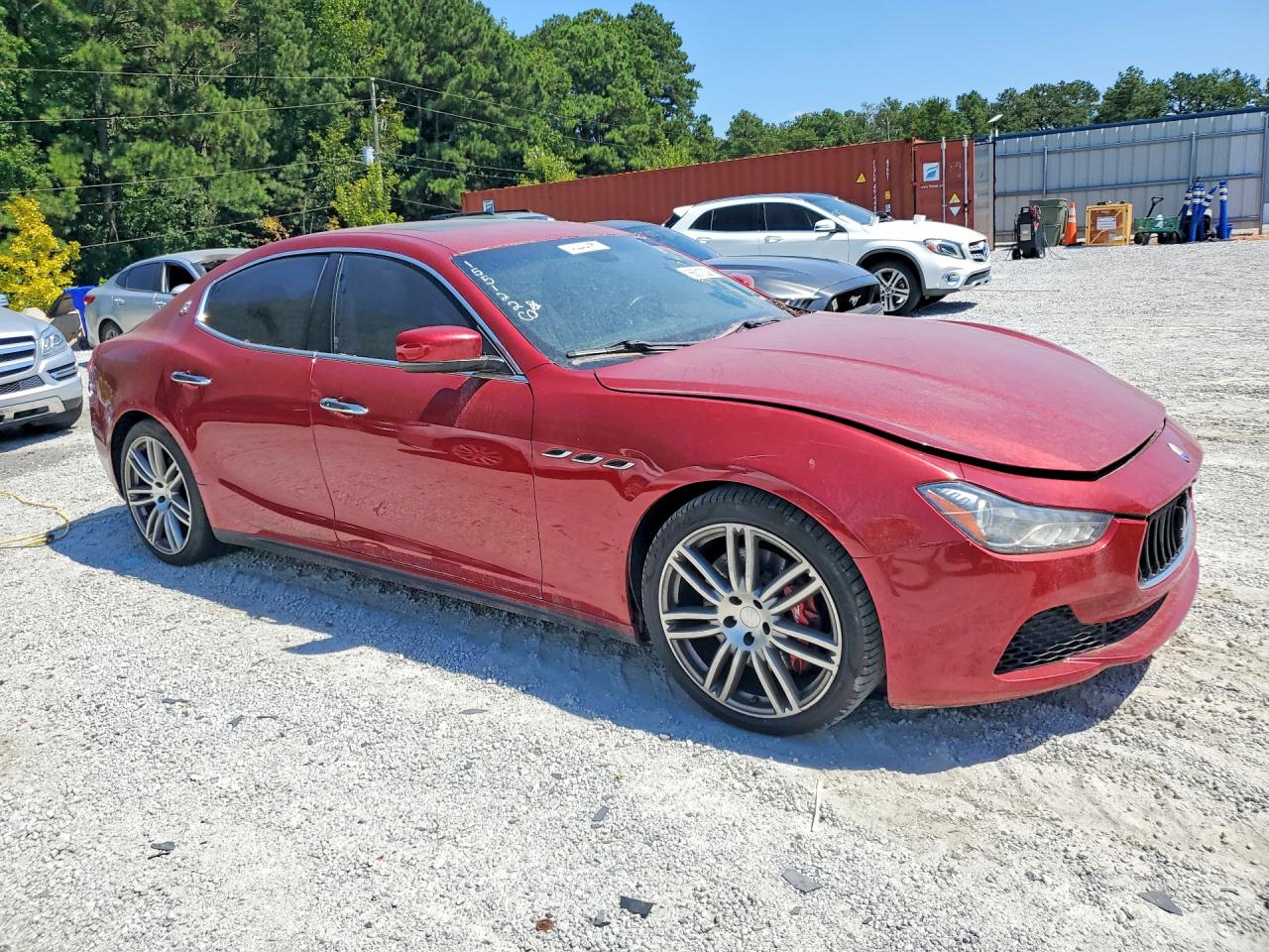 2015 Maserati Ghibli Burgundy vin: ZAM57XSAXF1155122