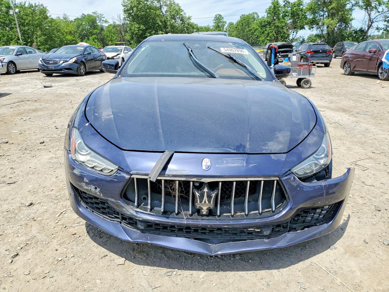 2019 Maserati Ghibli S Blue vin: ZAM57YSA6K1335777