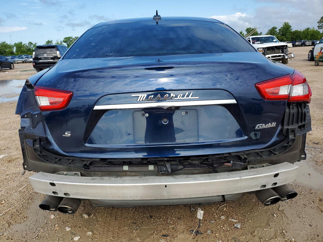 2019 Maserati Ghibli S Blue vin: ZAM57YSLXK1336397
