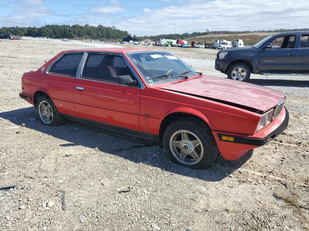 1984 Maserati Biturbo Red vin: ZAMAL1102EB310318