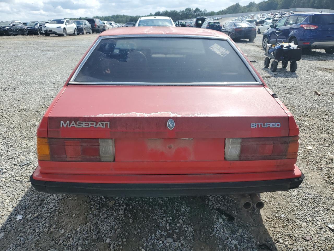 1984 Maserati Biturbo Red vin: ZAMAL1102EB310318