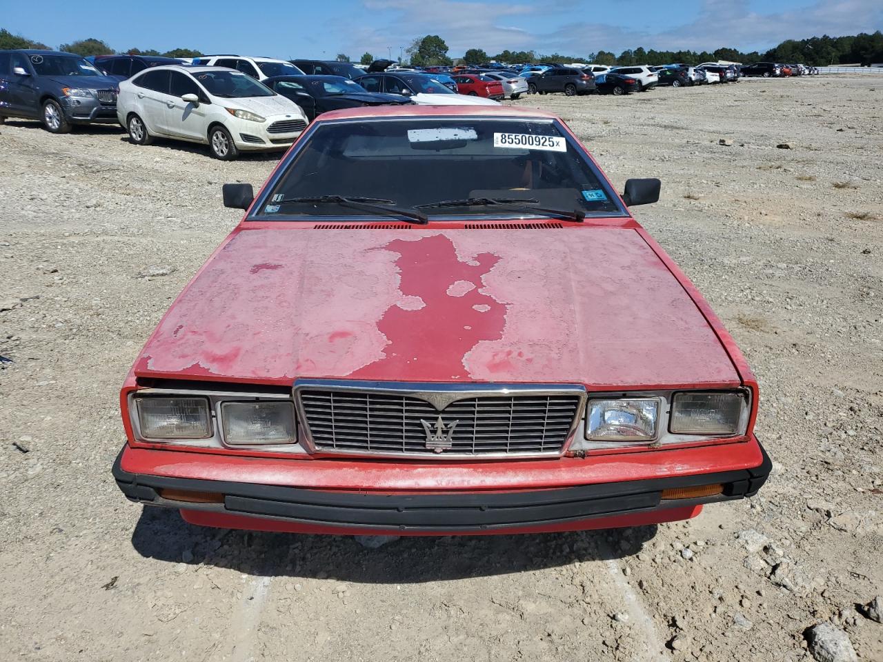1984 Maserati Biturbo Red vin: ZAMAL1102EB310318