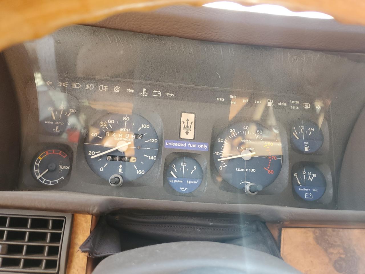 1984 Maserati Biturbo Red vin: ZAMAL1102EB310318