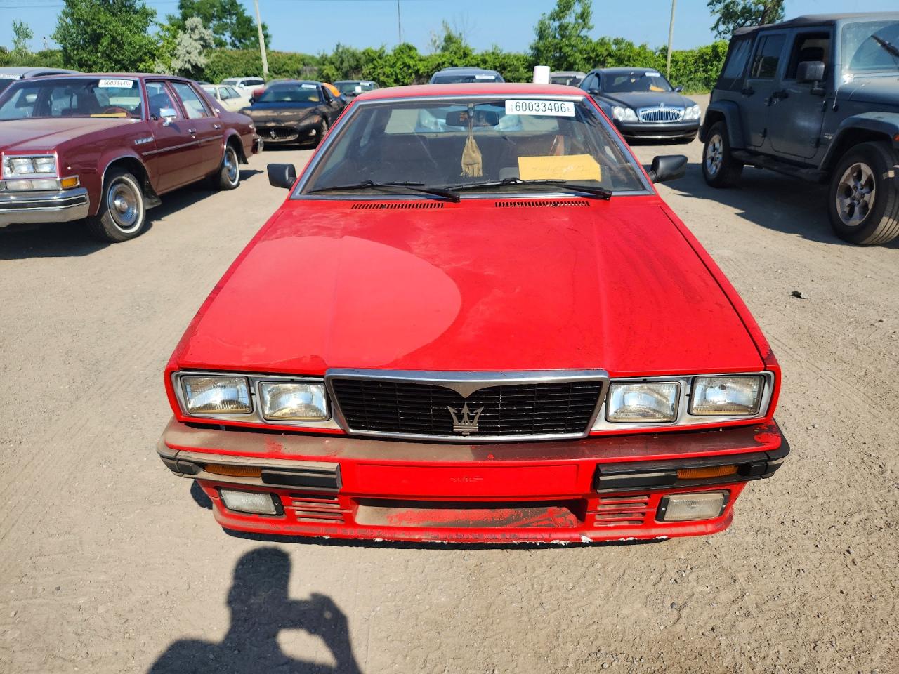 1984 Maserati Biturbo Red vin: ZAMAL1105EB317084
