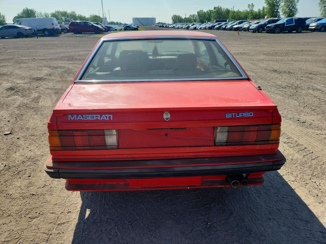 1984 Maserati Biturbo Red vin: ZAMAL1105EB317084