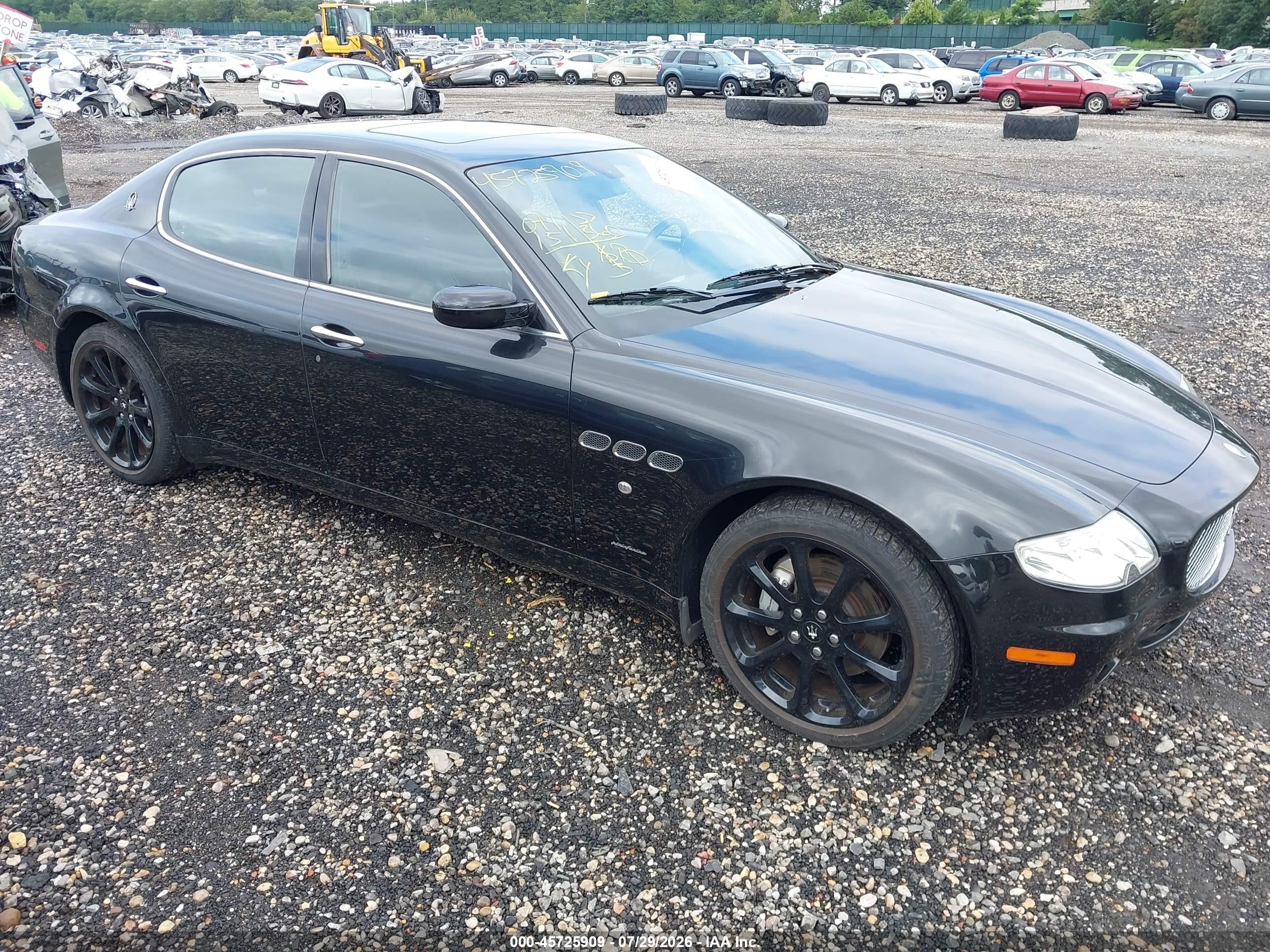2007 Maserati Quattroporte Base Duoselect/executive Duoselect/sport Gt Duoselect Black vin: ZAMCE39A370026805