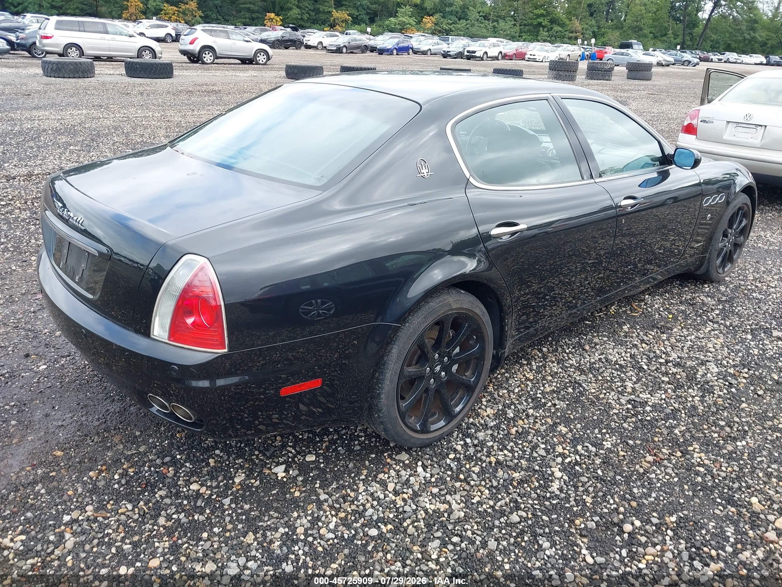 2007 Maserati Quattroporte Base Duoselect/executive Duoselect/sport Gt Duoselect Black vin: ZAMCE39A370026805
