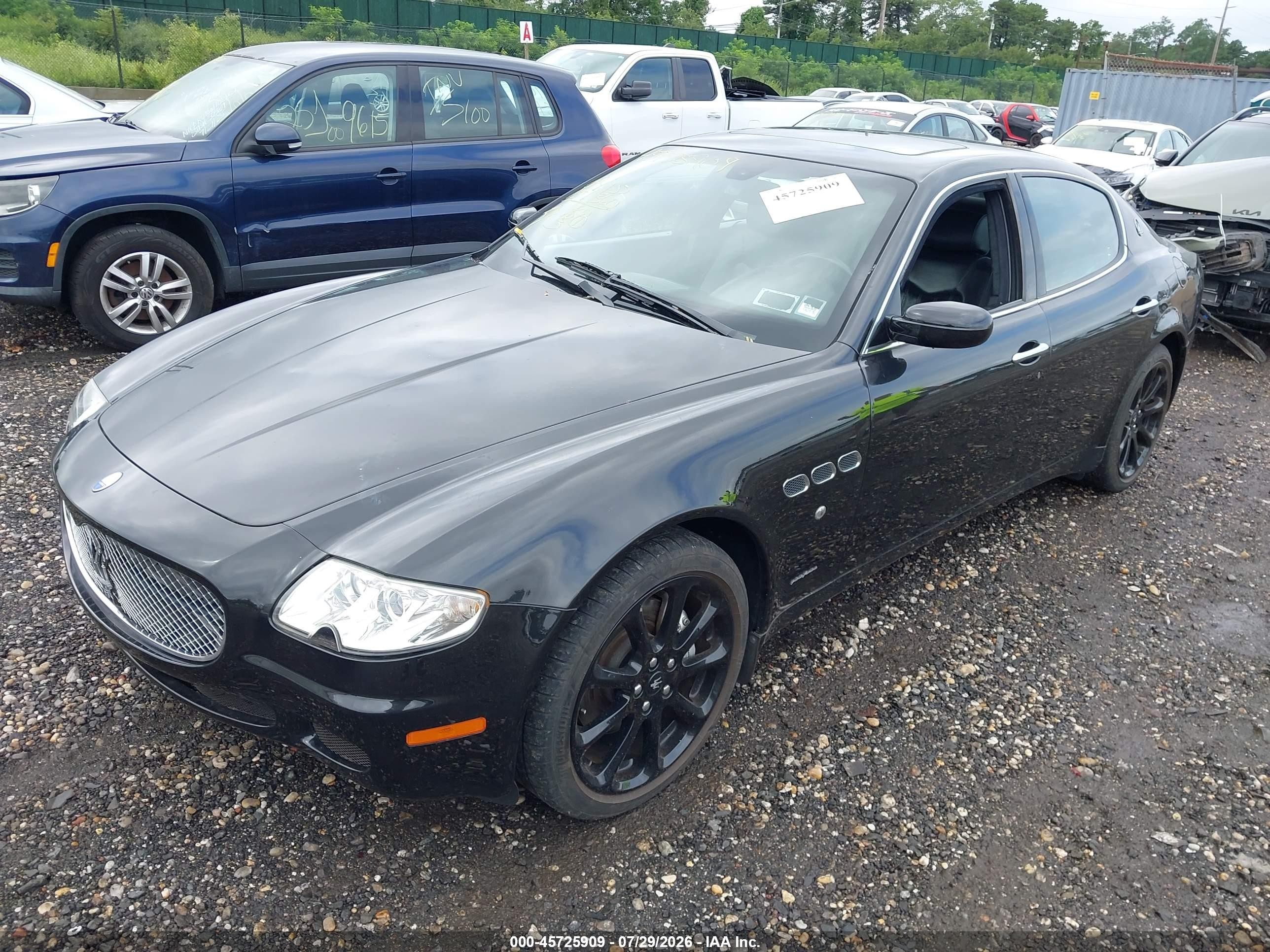 2007 Maserati Quattroporte Base Duoselect/executive Duoselect/sport Gt Duoselect Black vin: ZAMCE39A370026805