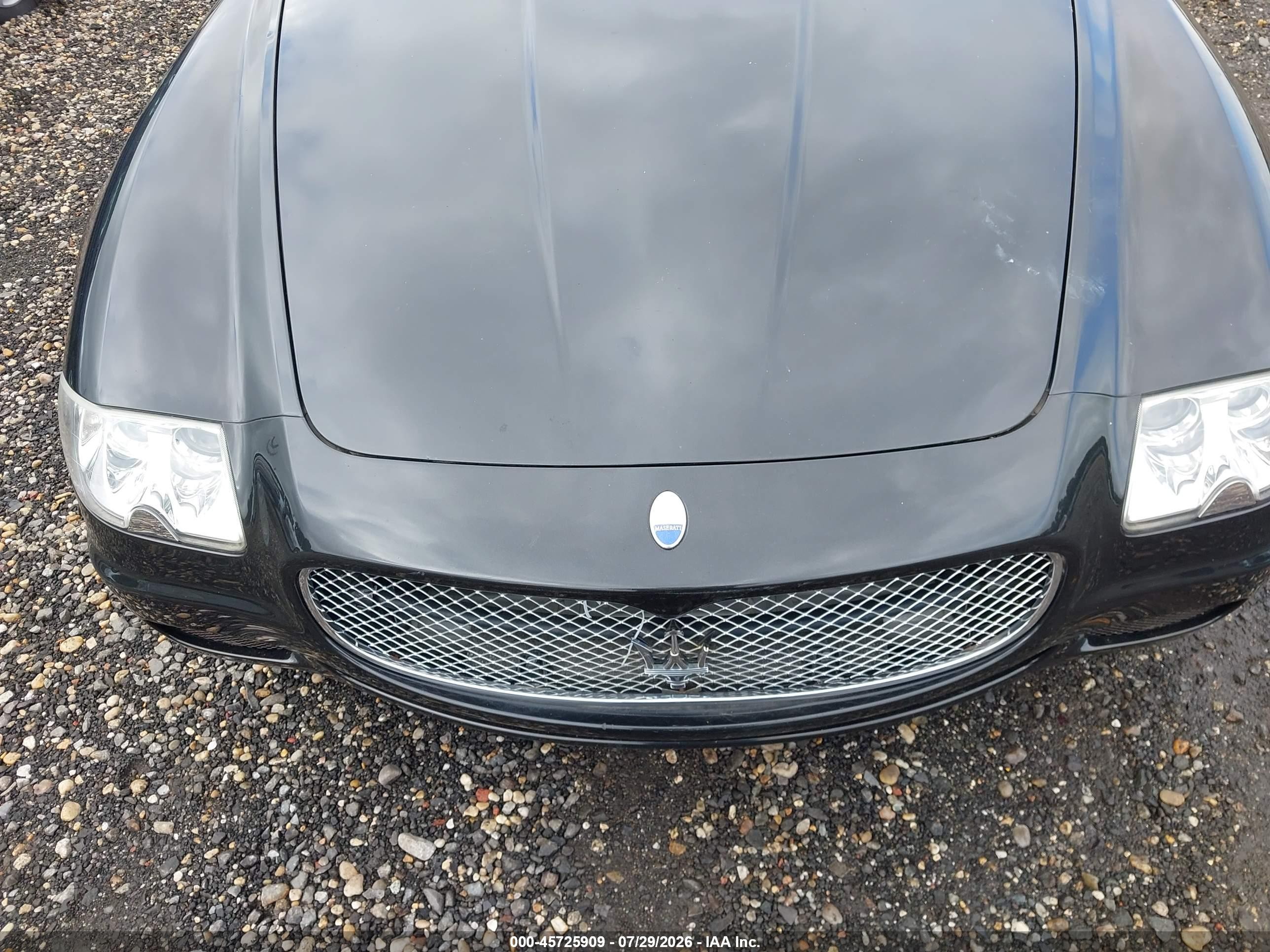 2007 Maserati Quattroporte Base Duoselect/executive Duoselect/sport Gt Duoselect Black vin: ZAMCE39A370026805