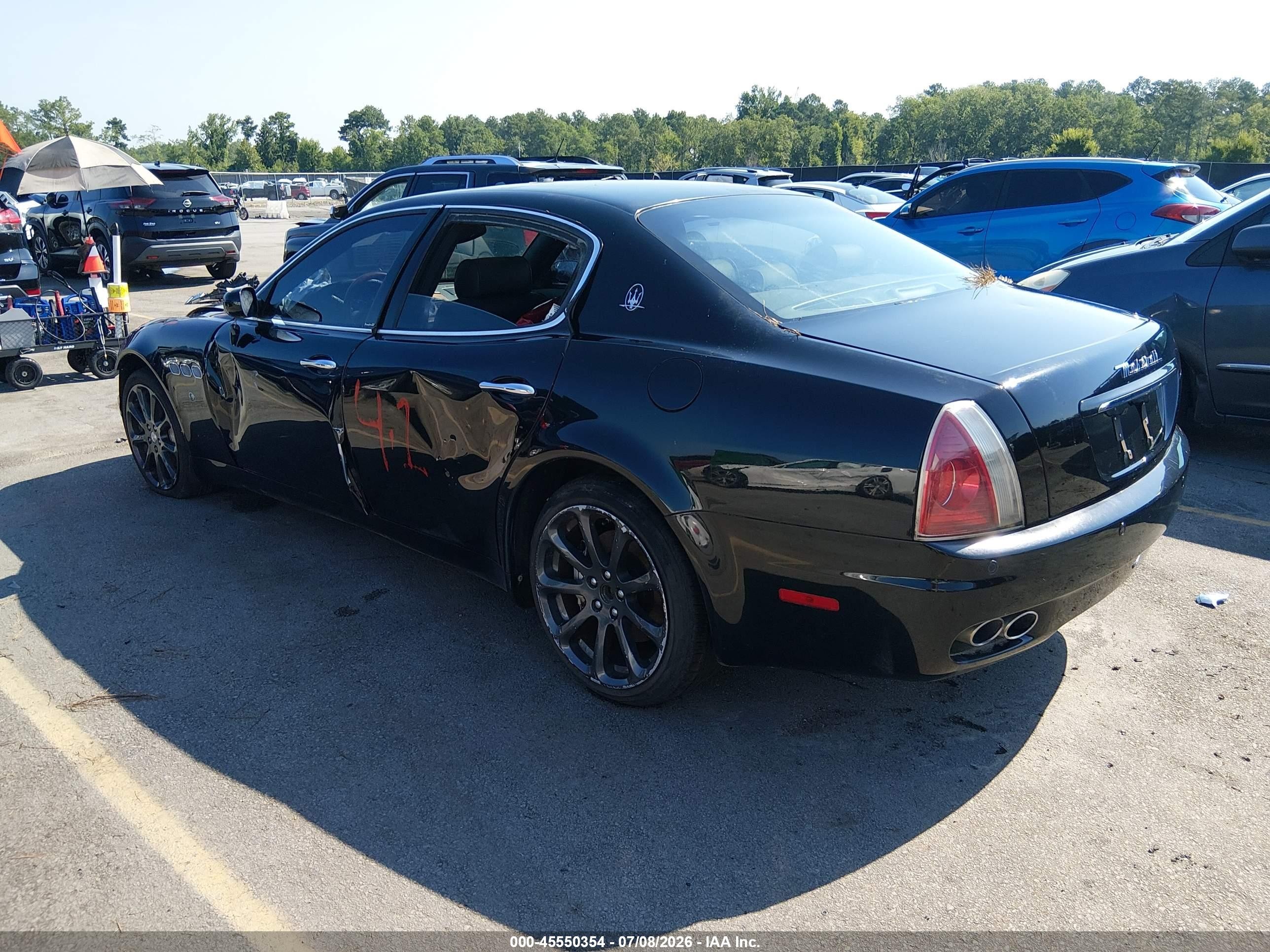 2008 Maserati Quattroporte Base Automatic/executive Gt Automatic/sport Gt S Automatic Black vin: ZAMFE39A380038354