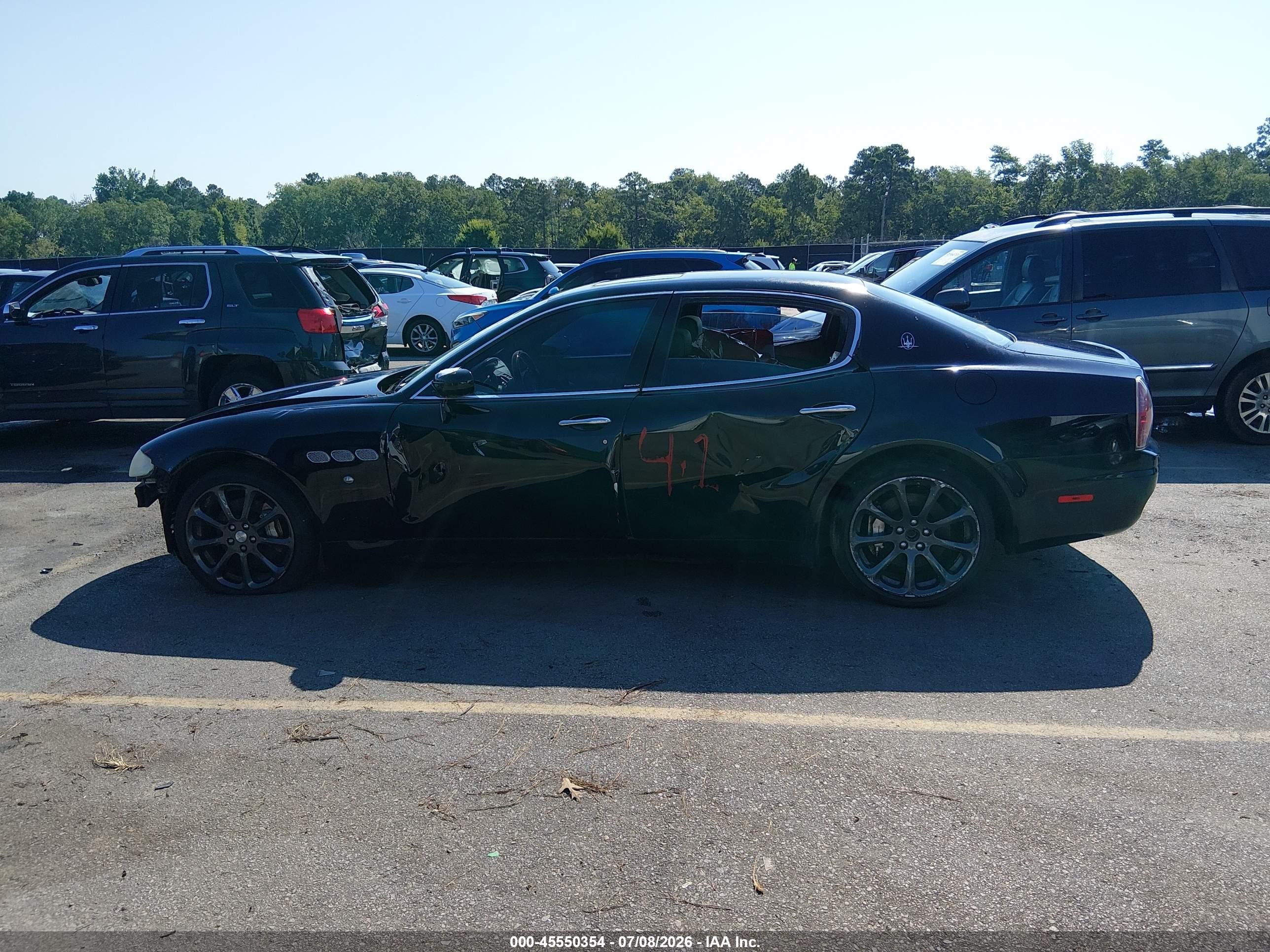 2008 Maserati Quattroporte Base Automatic/executive Gt Automatic/sport Gt S Automatic Black vin: ZAMFE39A380038354