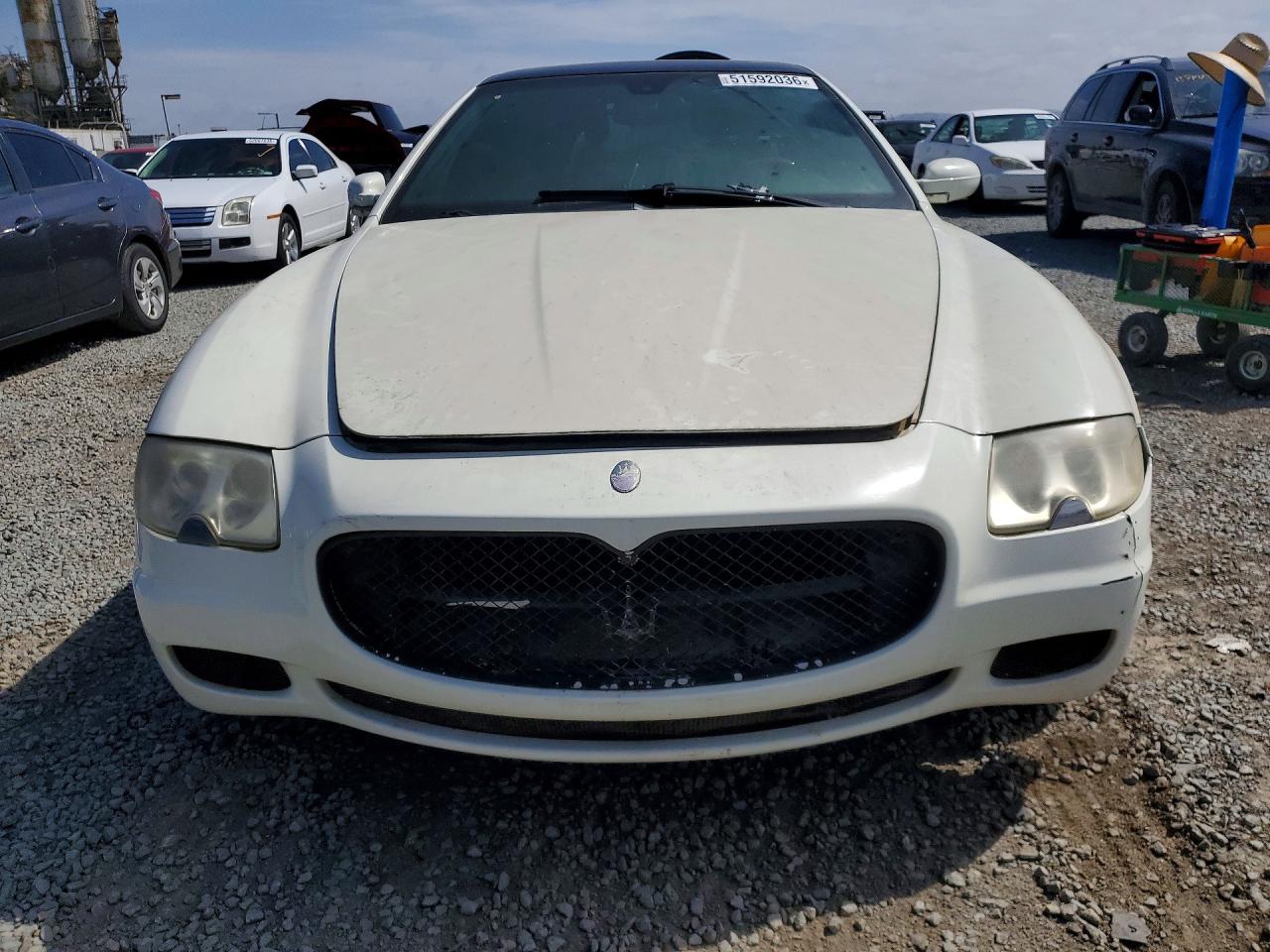 2007 Maserati Quattroporte M139 White vin: ZAMFE39A570032263