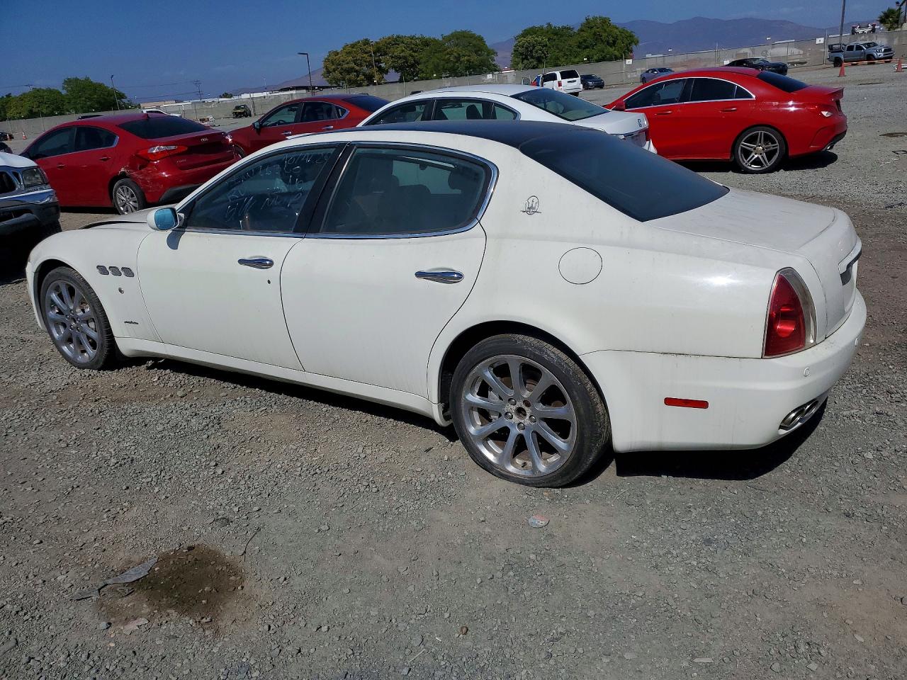 2007 Maserati Quattroporte M139 White vin: ZAMFE39A570032263