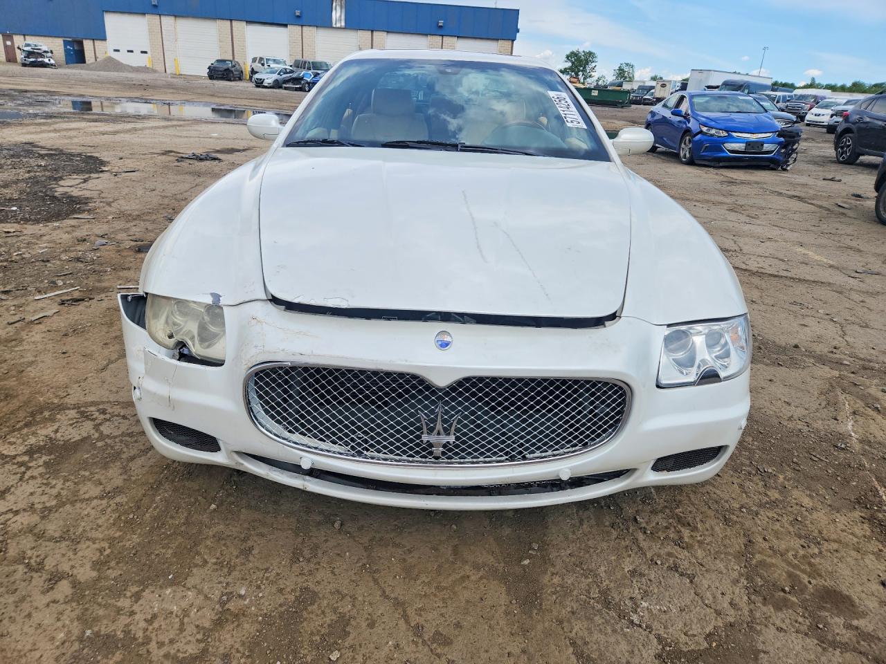 2007 Maserati Quattroporte M139 White vin: ZAMFE39A670030277
