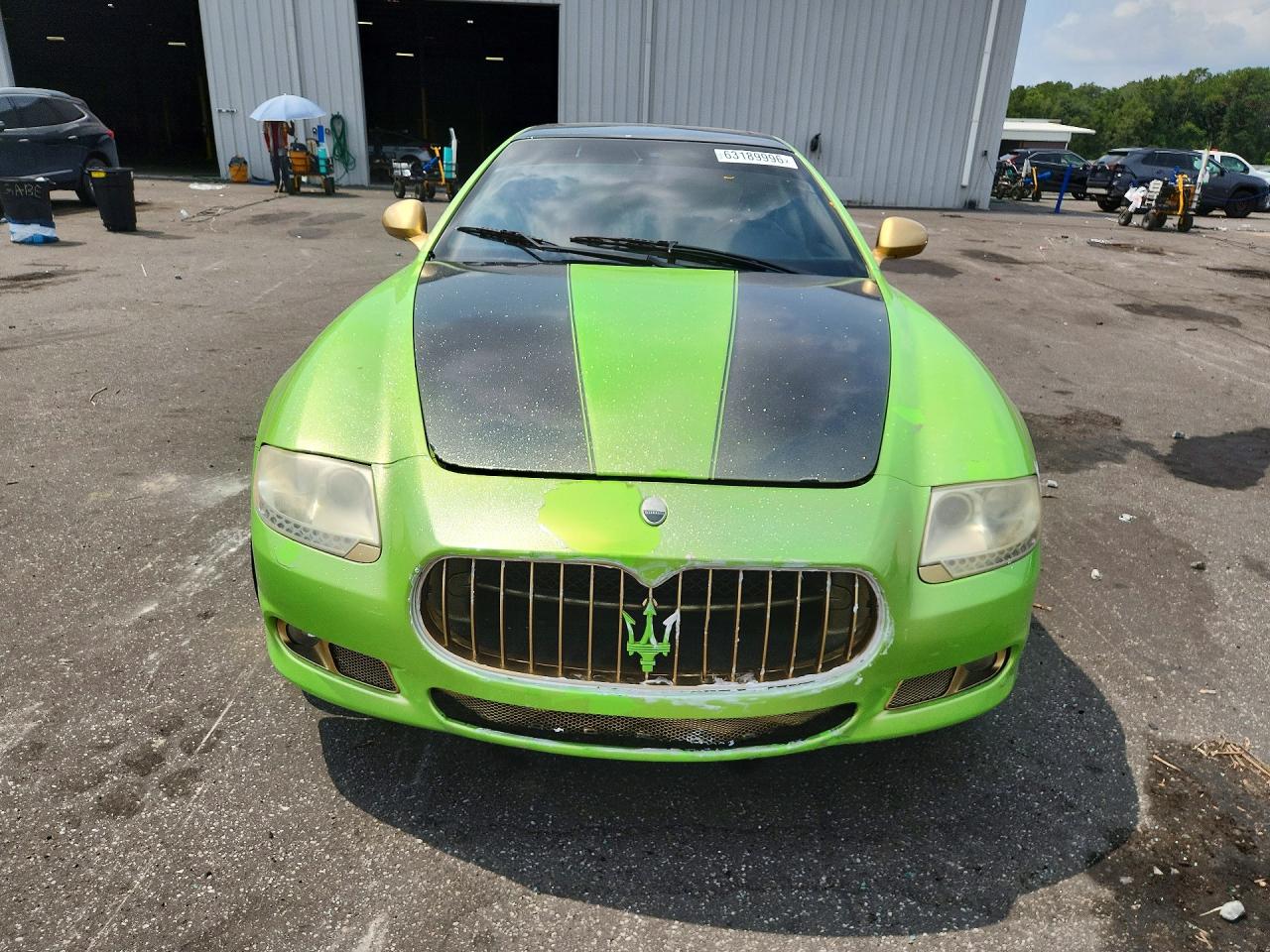 2009 Maserati Quattroporte Green vin: ZAMFK39A790041834