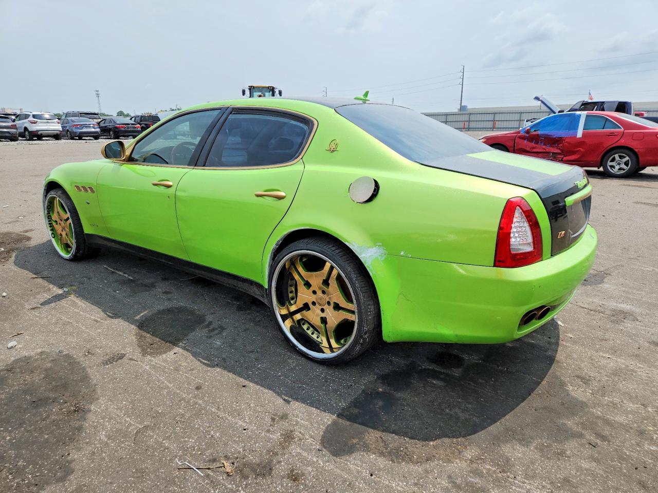 2009 Maserati Quattroporte Green vin: ZAMFK39A790041834