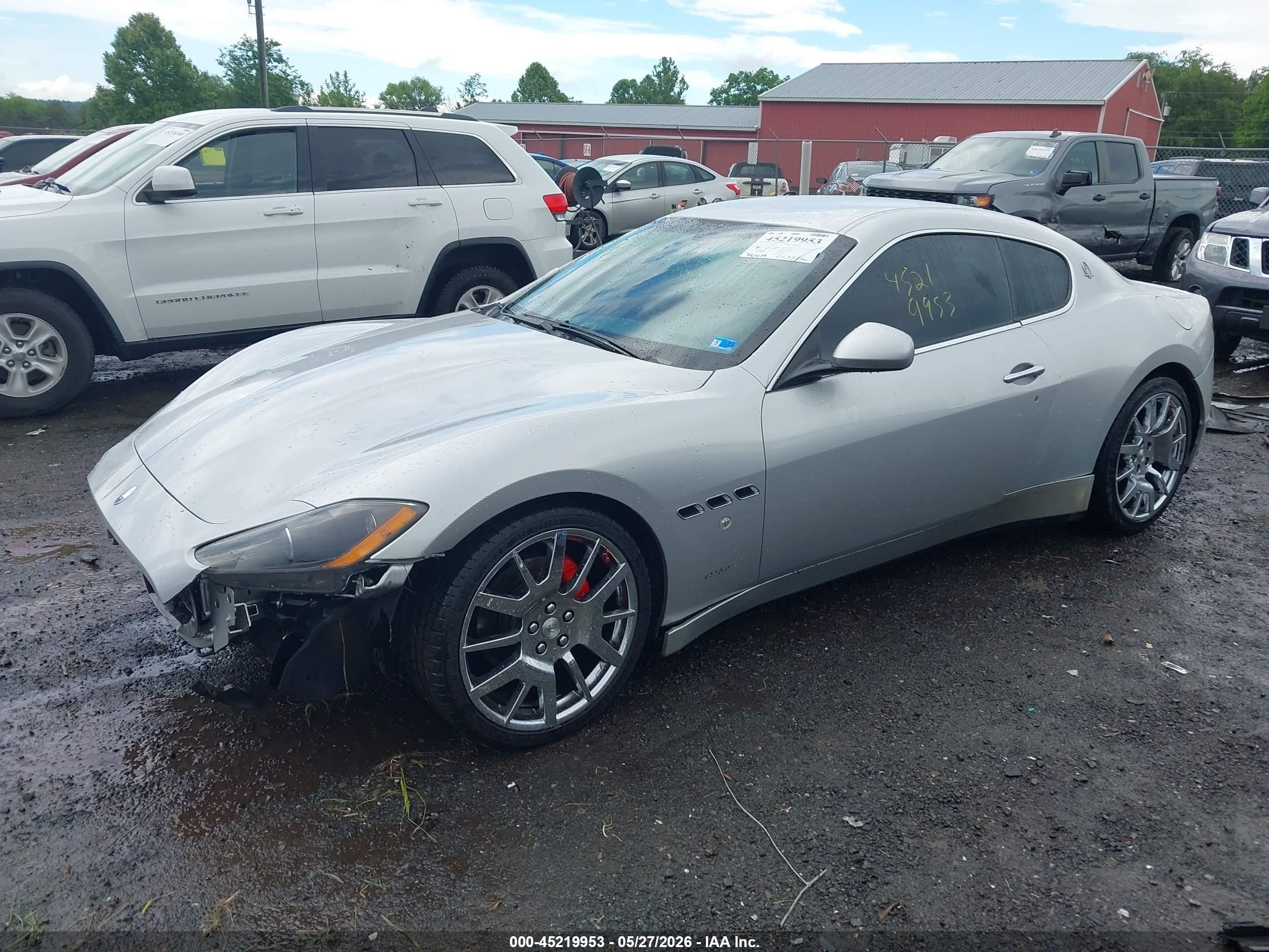 2008 Maserati Granturismo Silver vin: ZAMGJ45A680040286