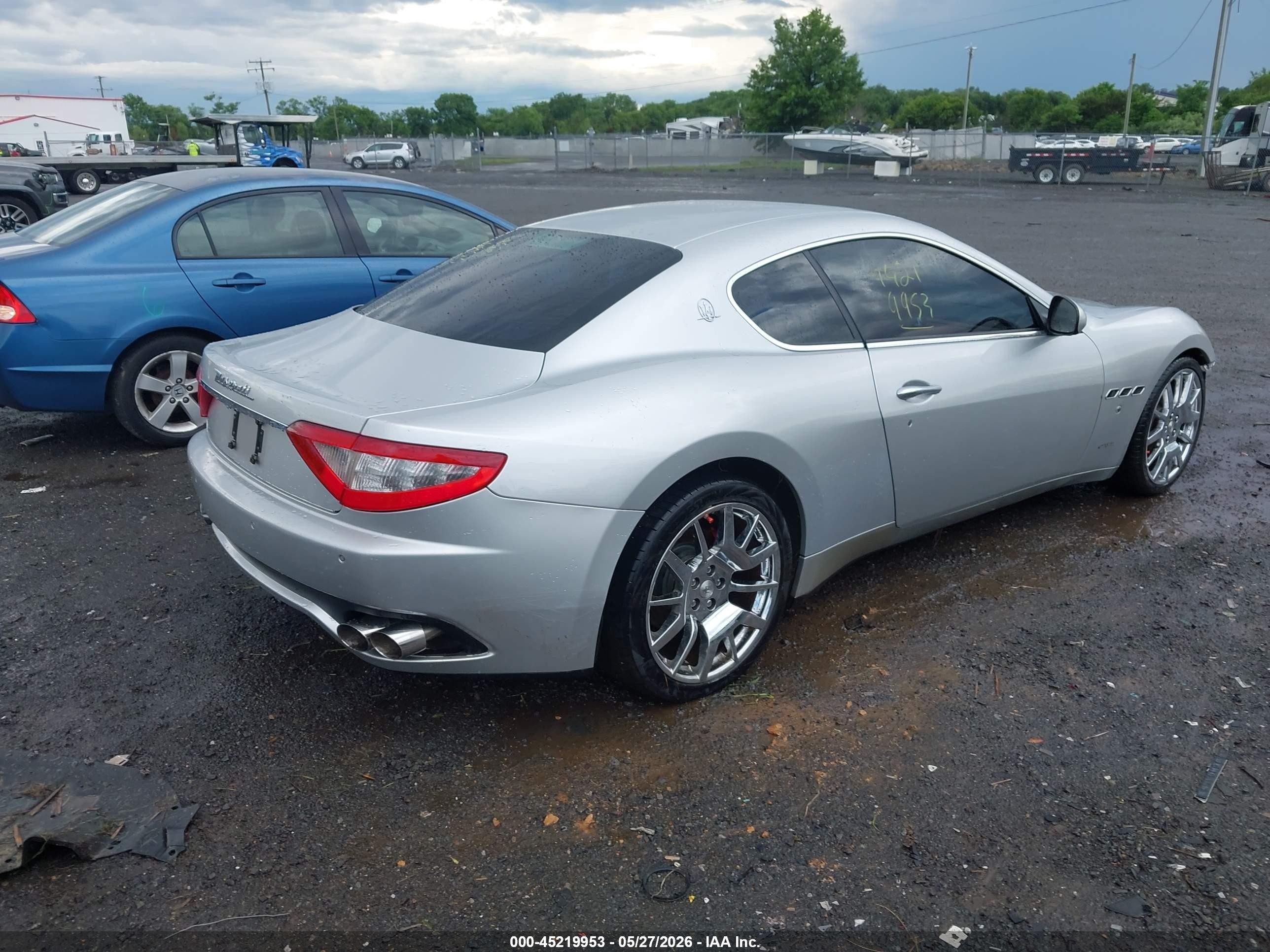 2008 Maserati Granturismo Silver vin: ZAMGJ45A680040286